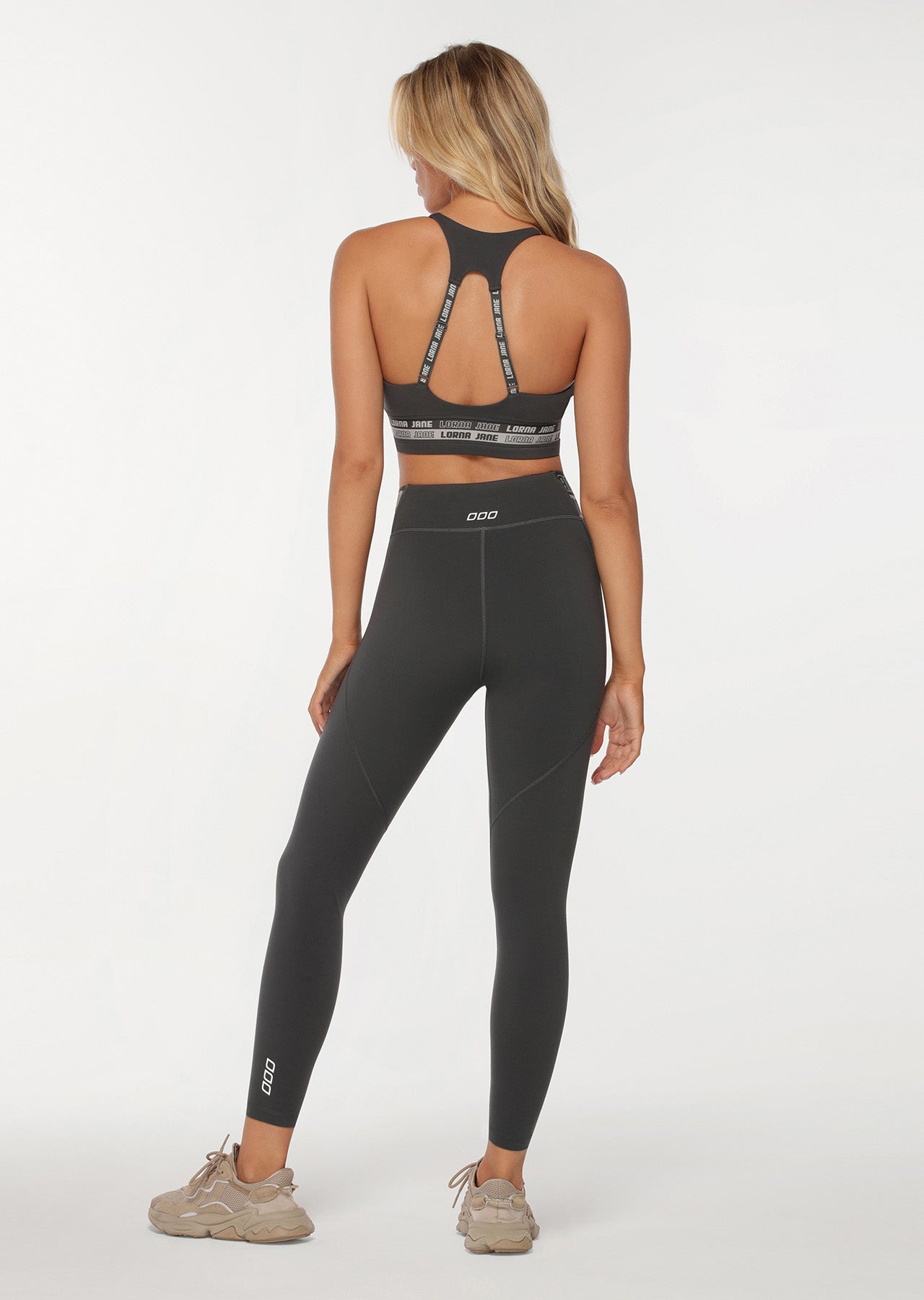 Lorna Jane Finesse Ankle Biter Leggings - Titanium