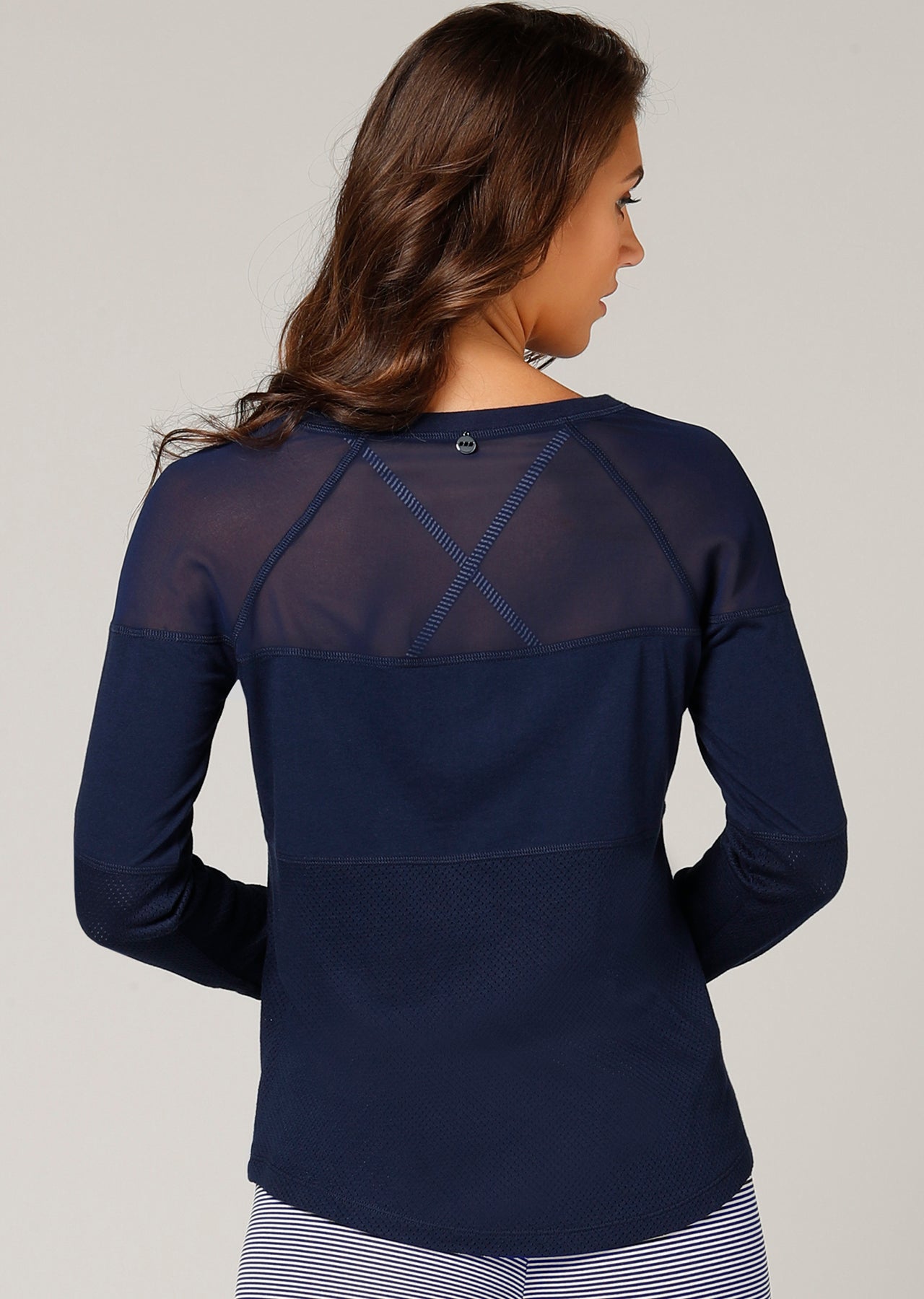 Lorna Jane Finish Line L/Slv Top - Ink