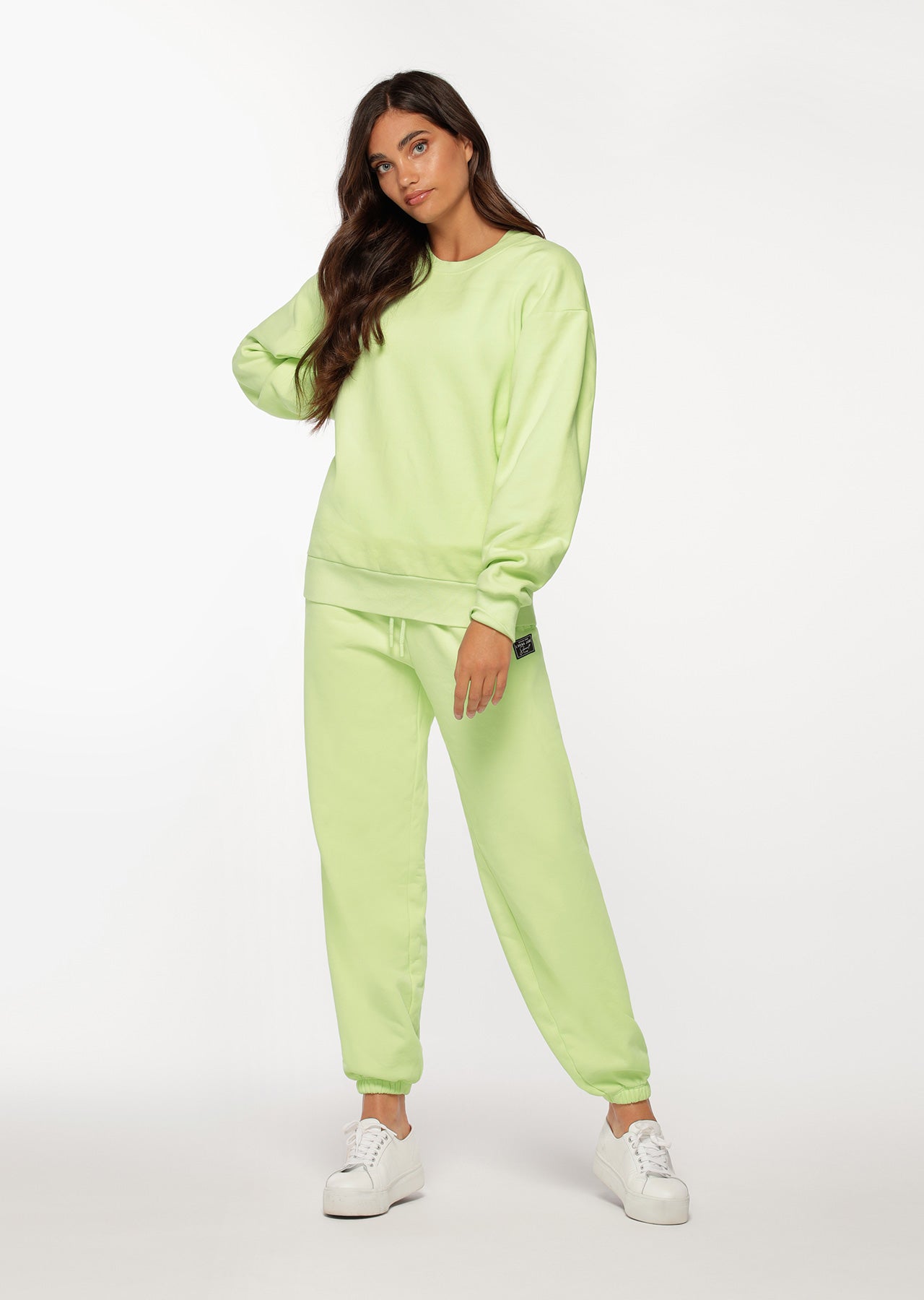 Lorna Jane Fire Line Sweat - Soft Lime
