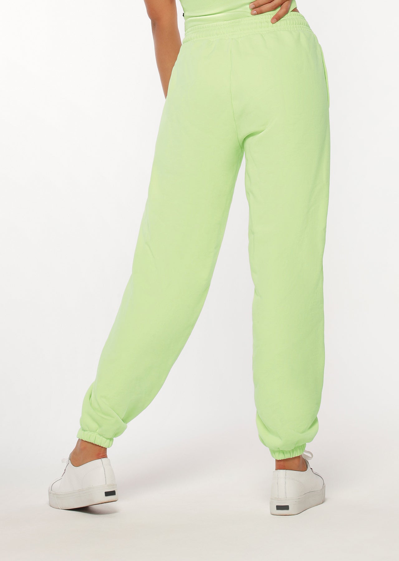 Lorna Jane Fire Line Track Pants - Soft Lime