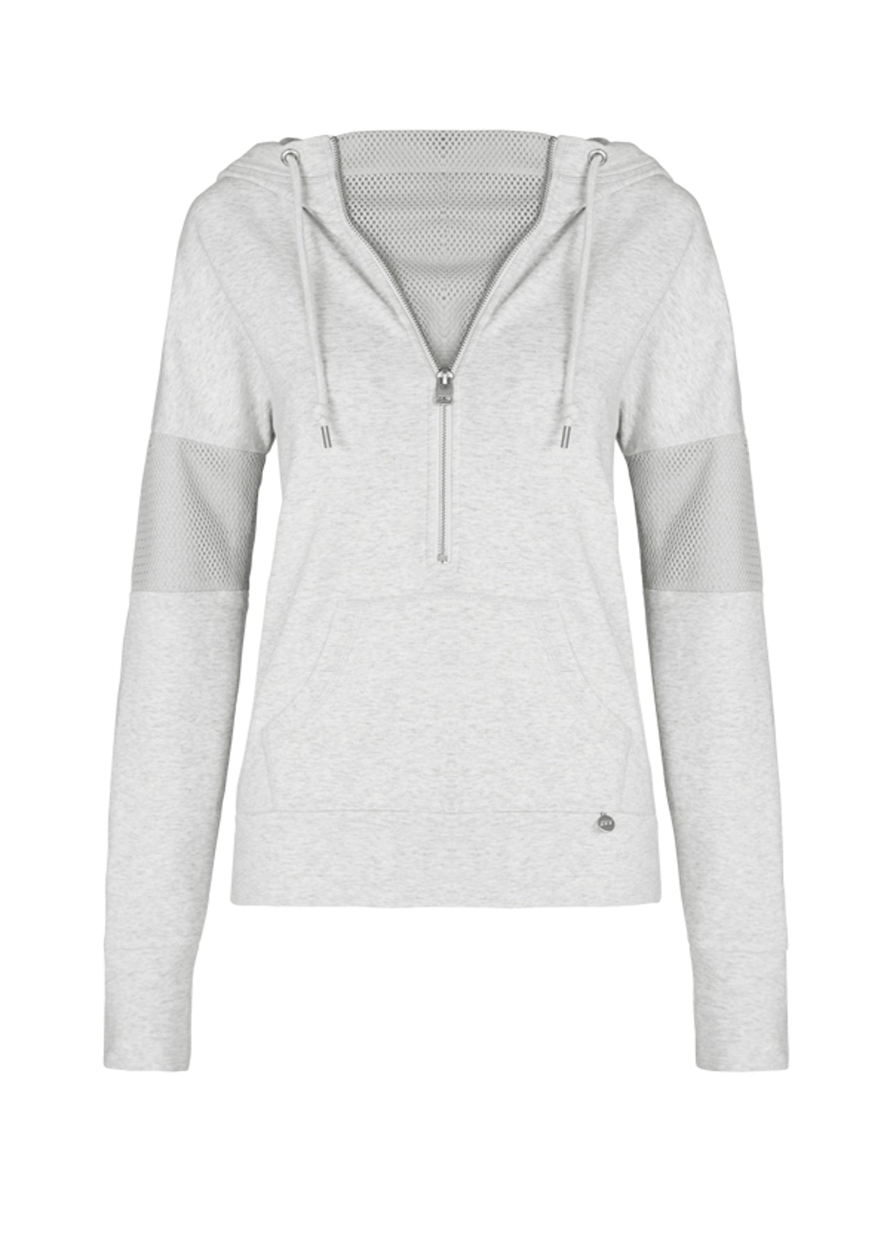 Lorna Jane Firstbase Slouchy Hoodie - Snow Grey Marl