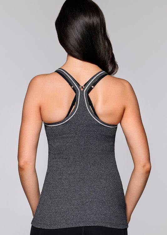 Lorna Jane Fit Girl Tank - Char Marl