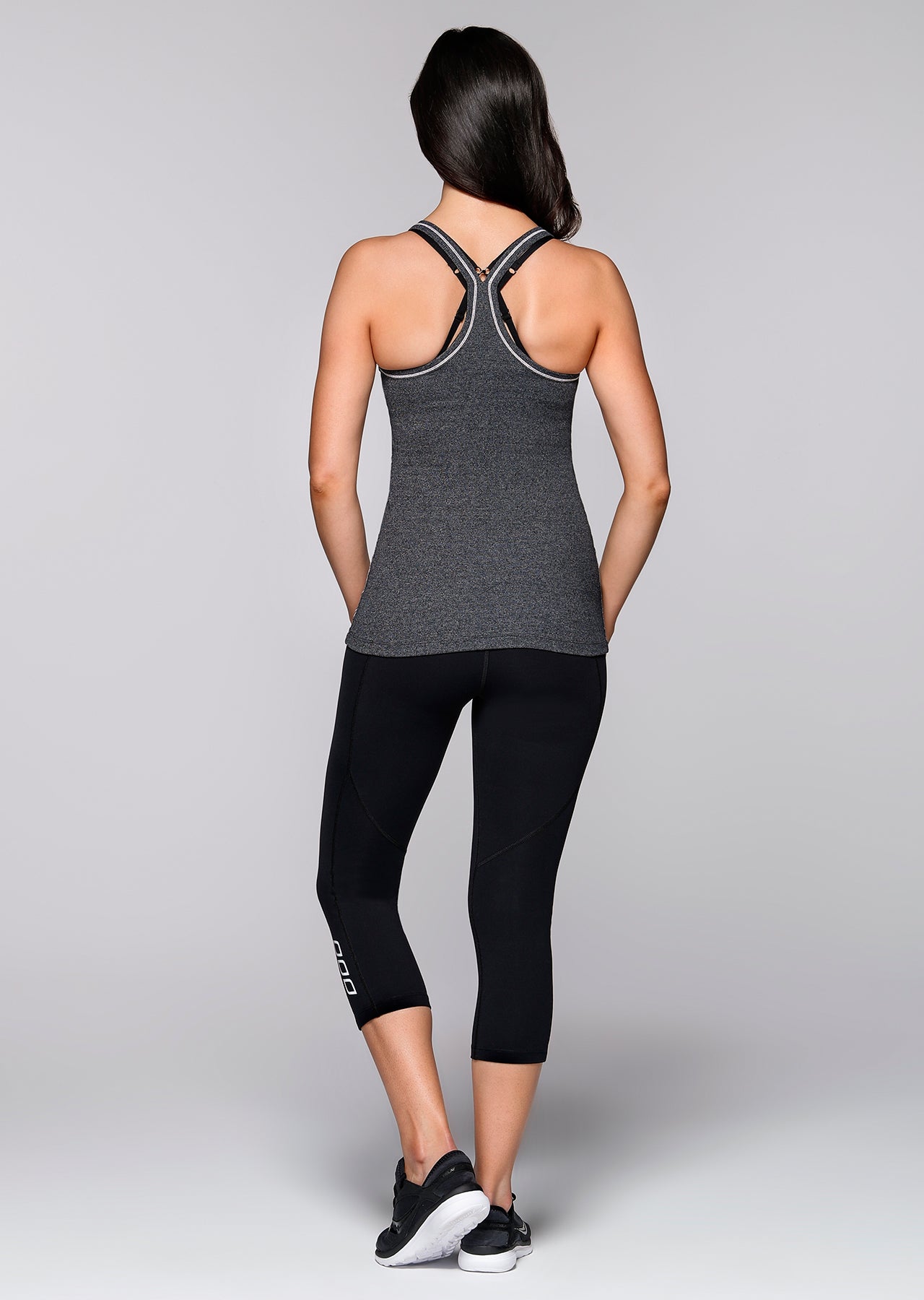 Lorna Jane Fit Girl Tank - Char Marl