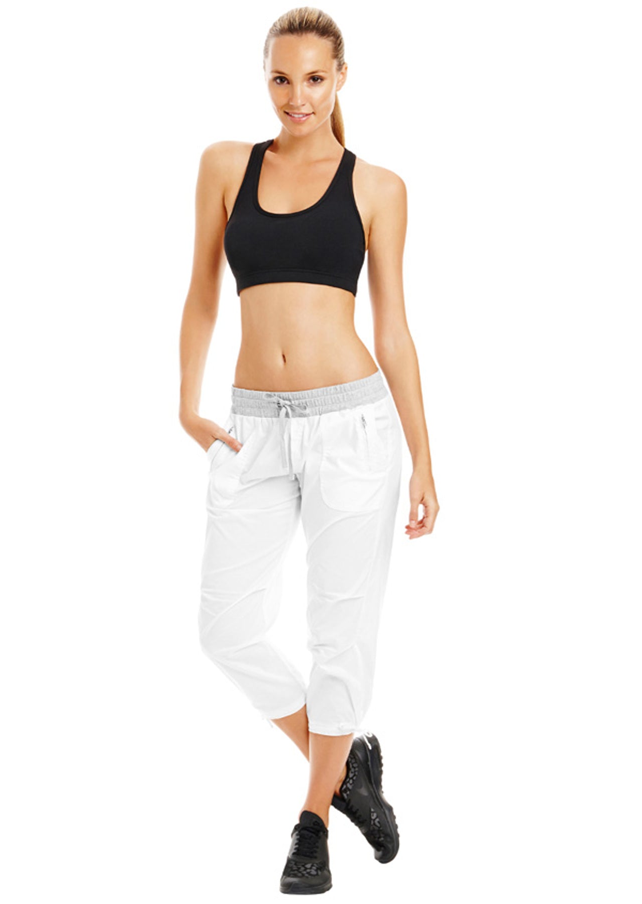 Lorna Jane Flashdance 3/4 Pants - White