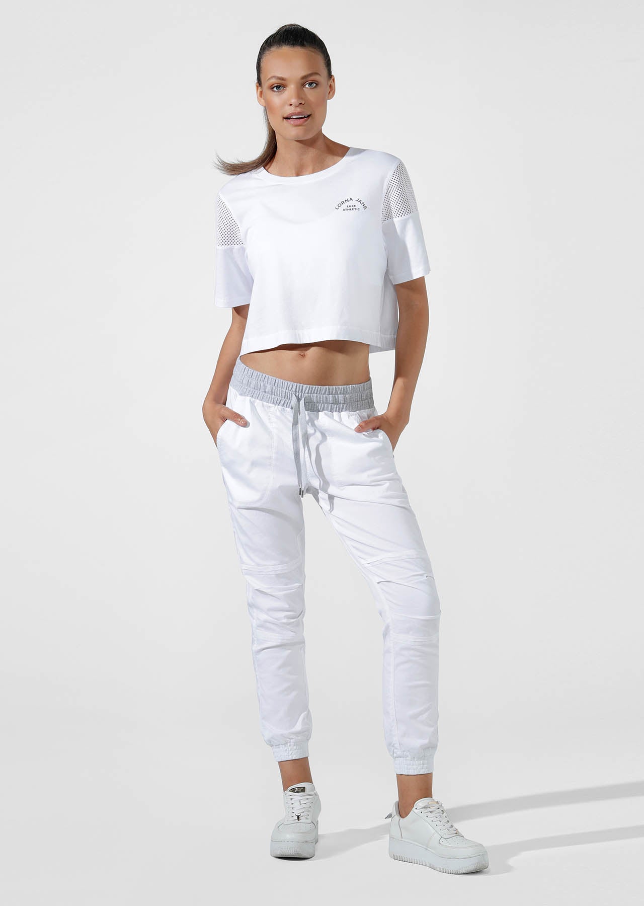 Lorna Jane Flashy Full Length Pants - White