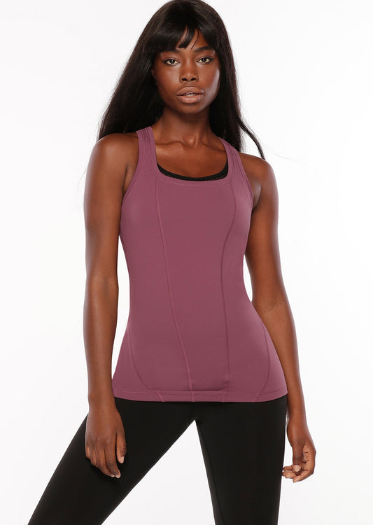 Lorna Jane Flaunt Active Tank - Washed Mauve