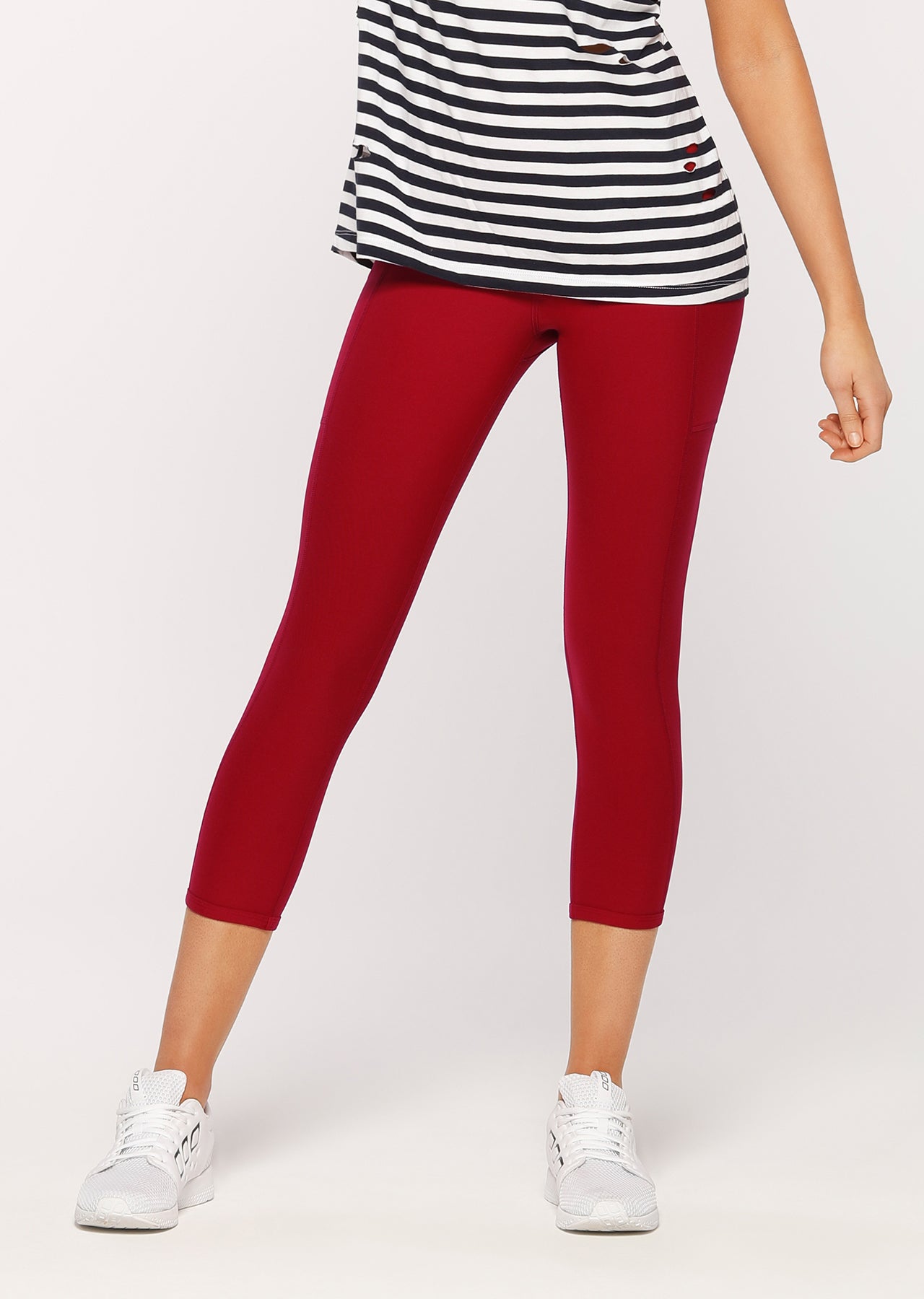 Lorna Jane Flex It Core 7/8 Tight - Dark Red