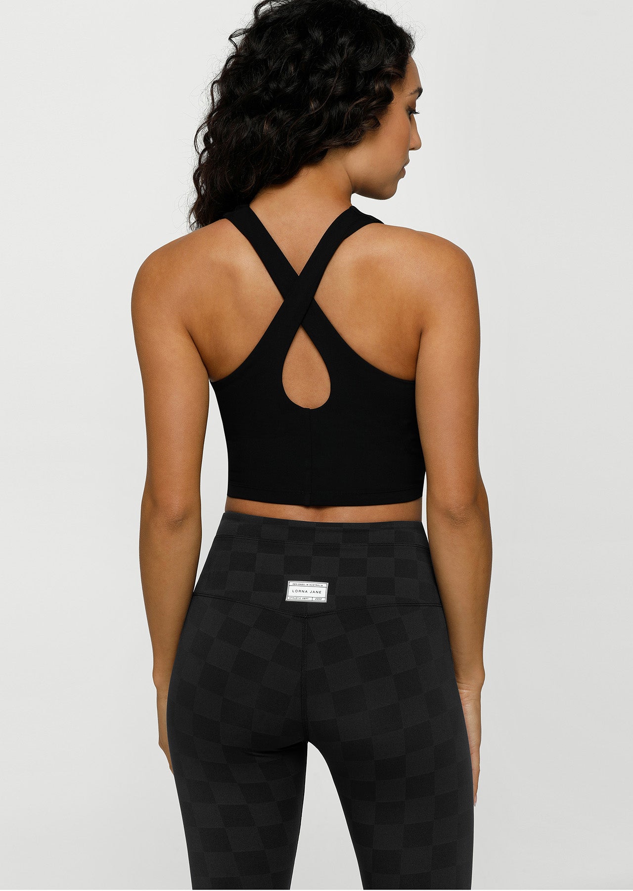 Lorna Jane Flexible Tank Bra Combo - Black