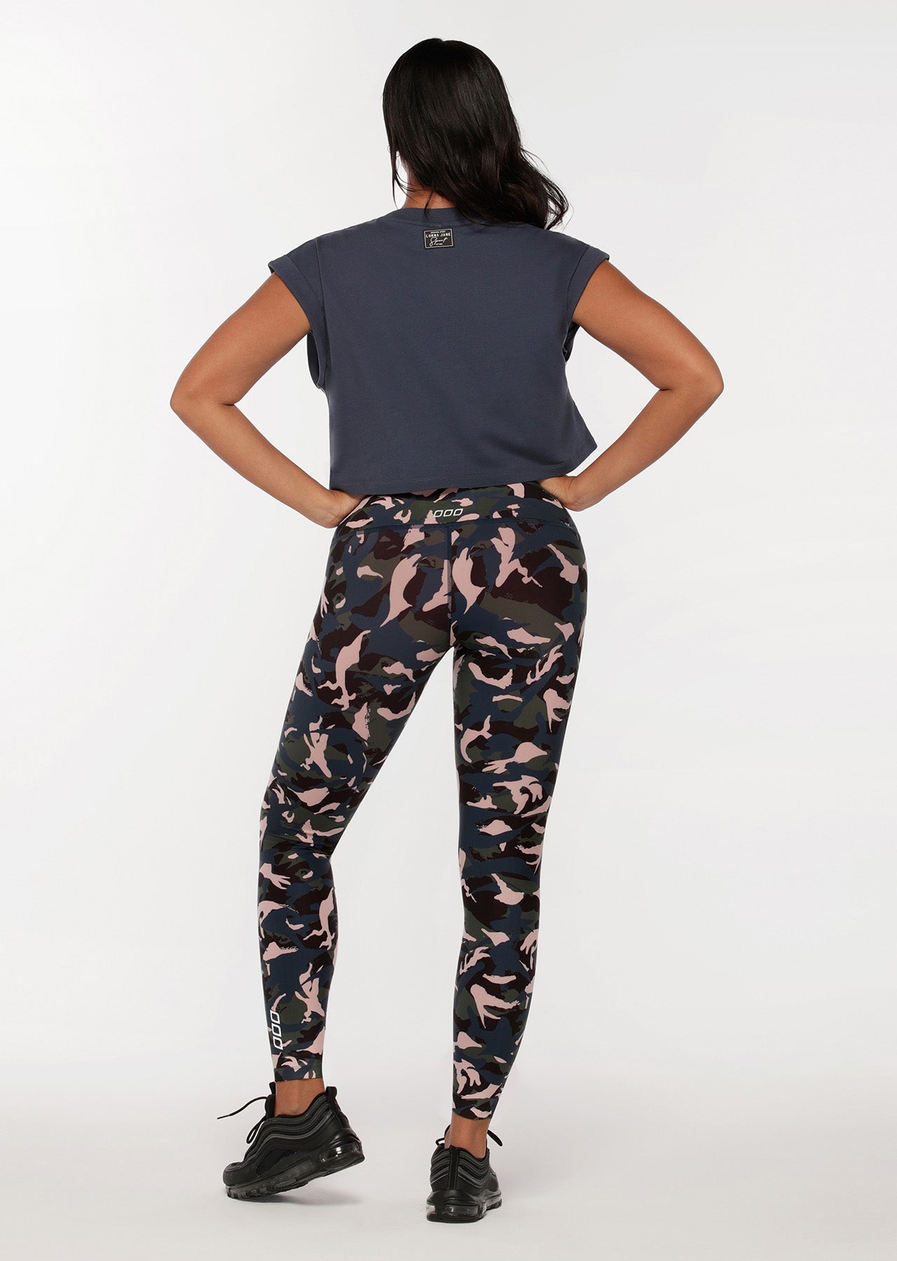 Lorna Jane Flexin' Cropped Tank - Night Time Blue