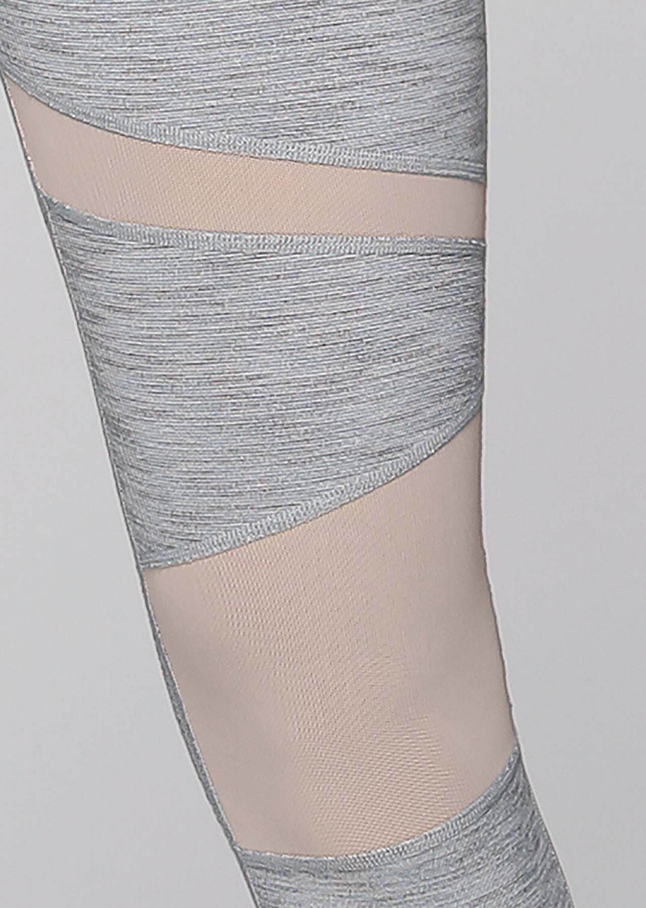 Lorna Jane Flipside Core F/L Tight - Grey Marl Stripe