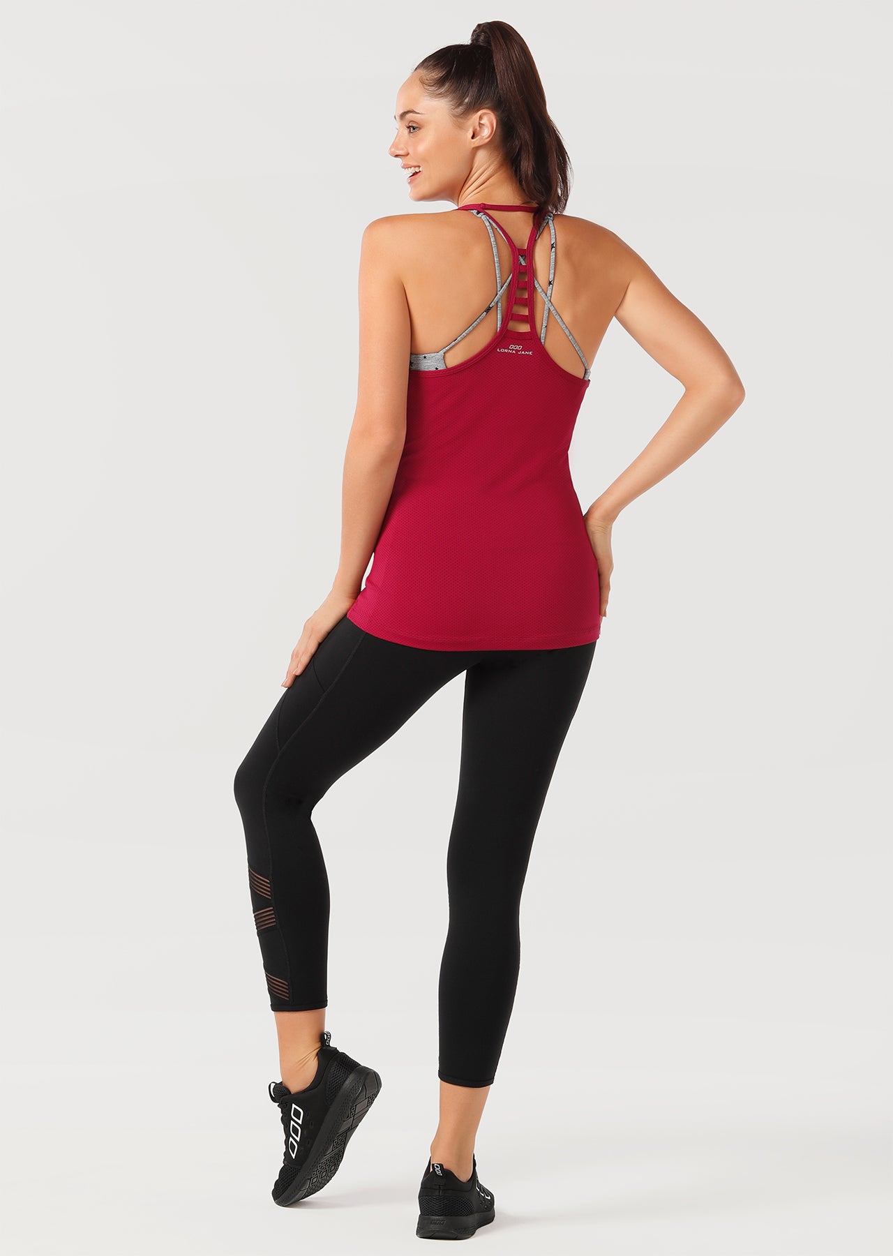 Lorna Jane Flow Excel Tank - Cherry Blossom