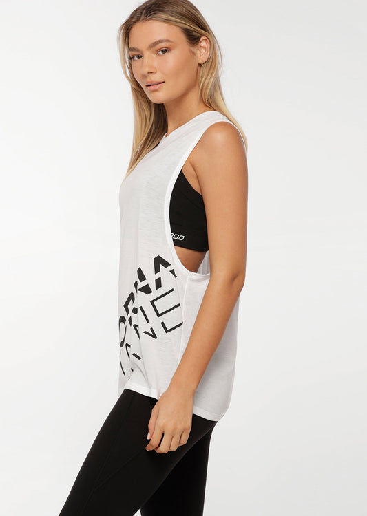 Lorna Jane Fly Girl Tank - White