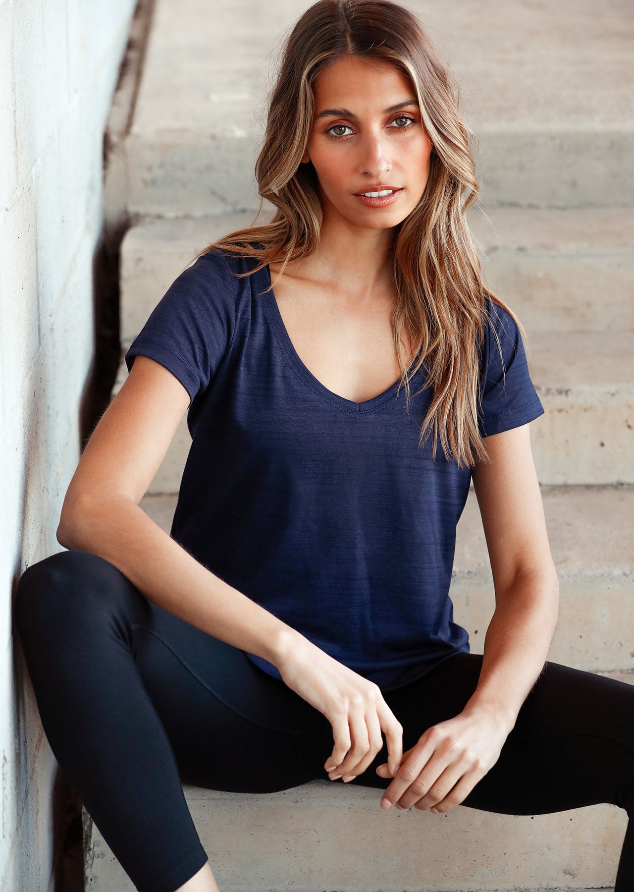 Lorna Jane Frankie Active Tee - French Navy