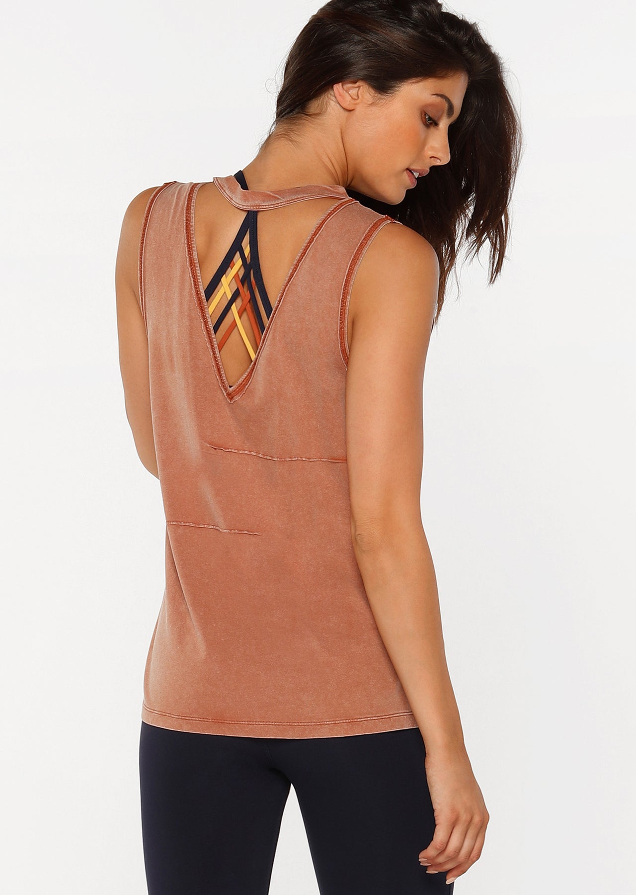 Lorna Jane Free Love Tank - RUST