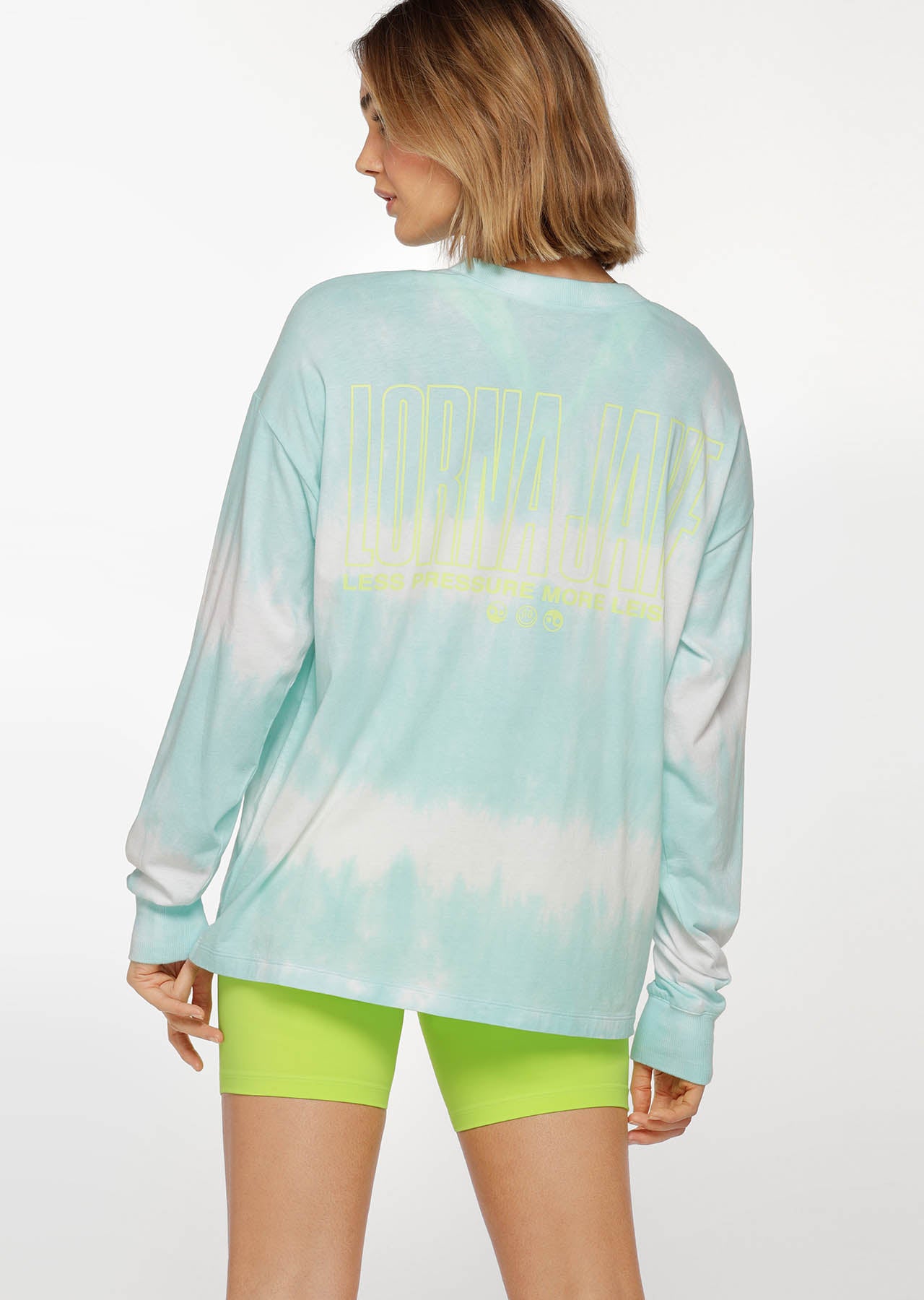 Lorna Jane Free Spirit Oversized Long Sleeve Top - Heavenly Tie Dye