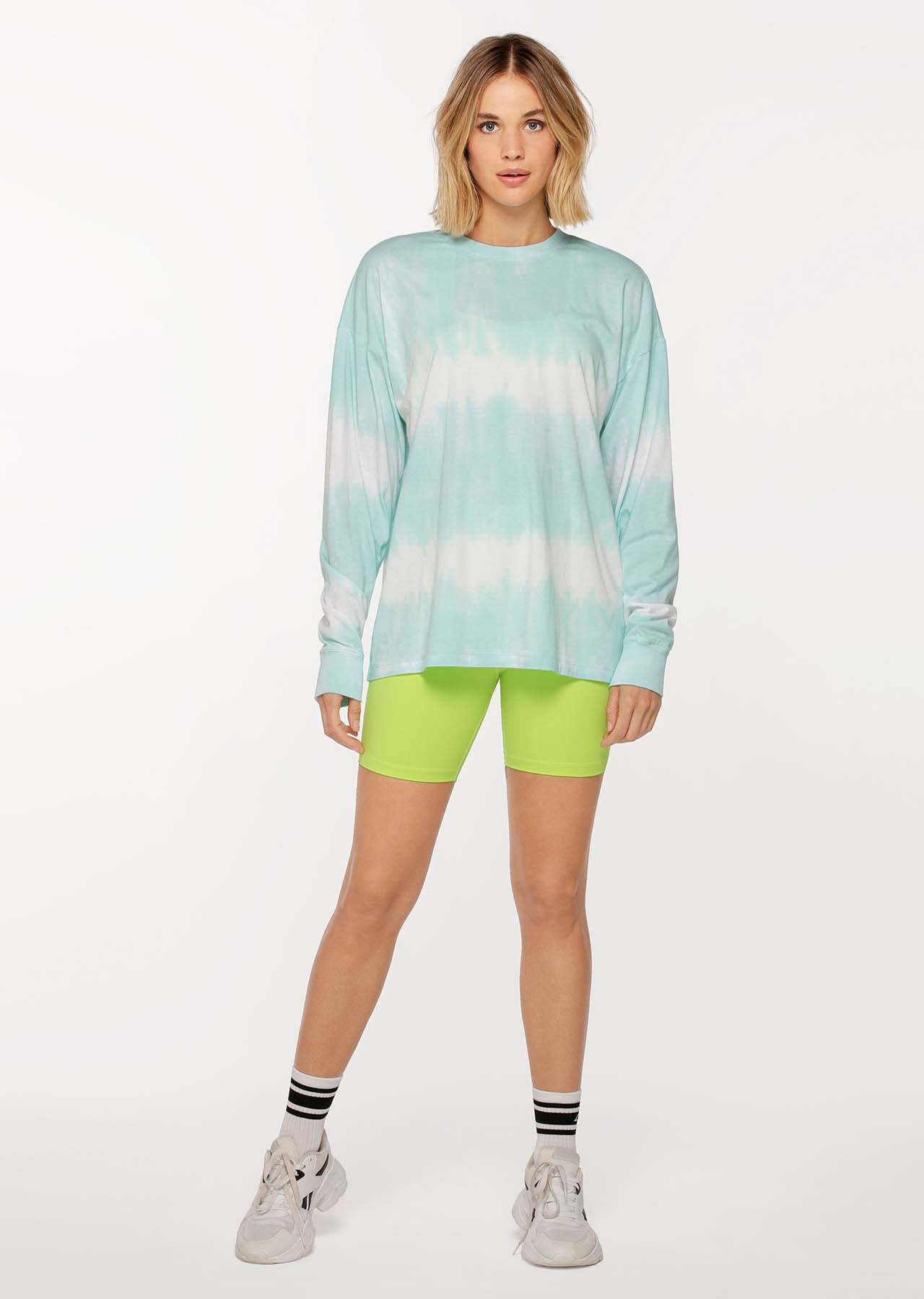 Lorna Jane Free Spirit Oversized Long Sleeve Top - Heavenly Tie Dye