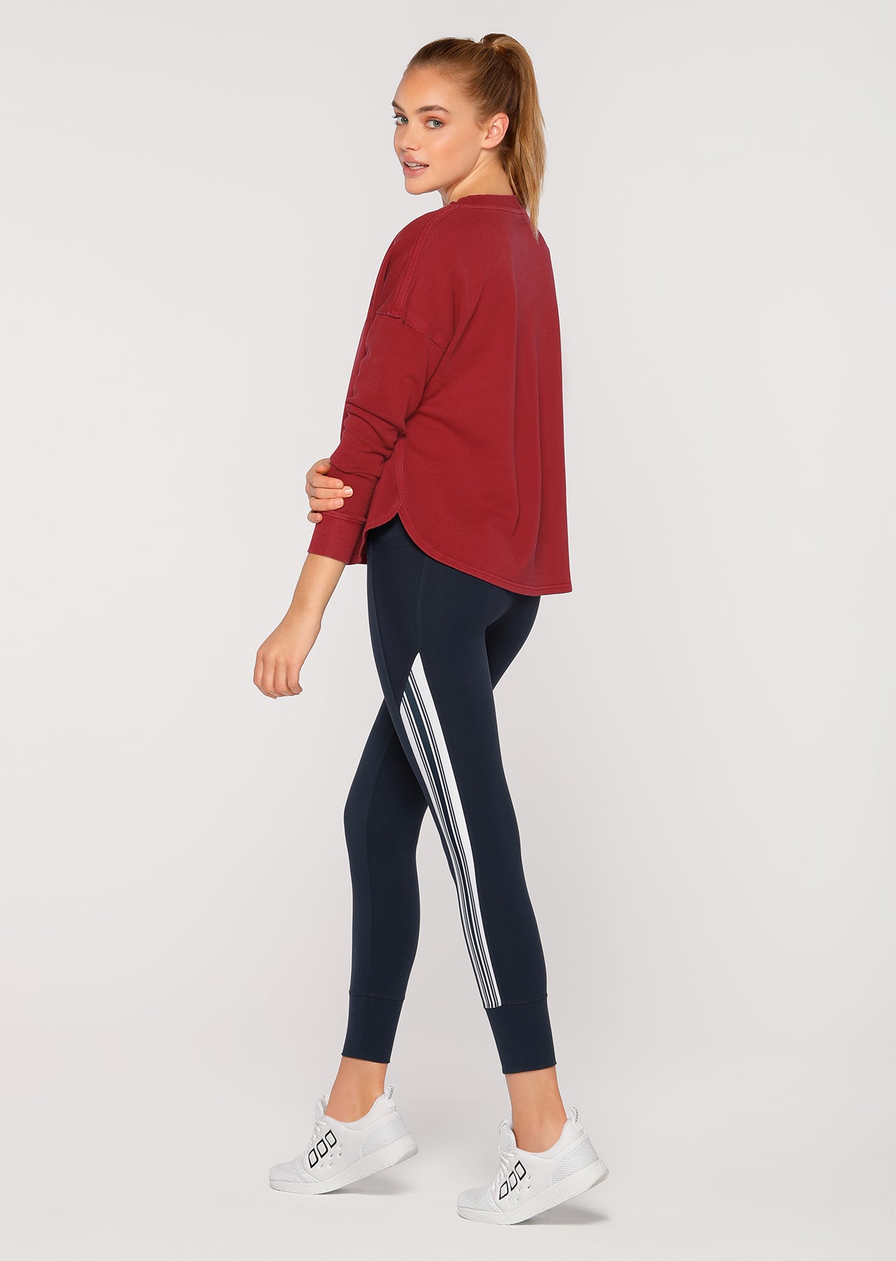 Lorna Jane Free Spirit Sweat - Dark Red