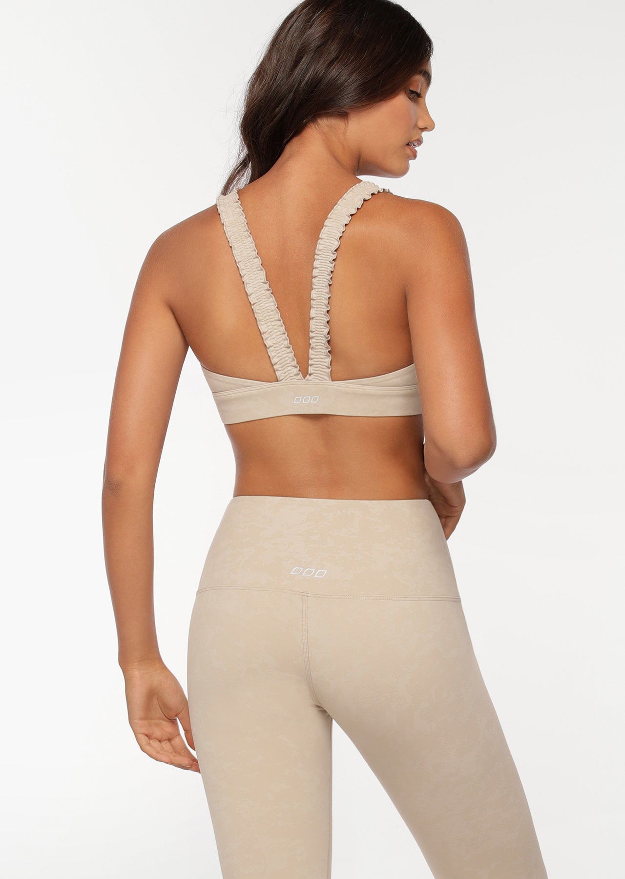 Lorna Jane Frill Me Sports Bra - Off White