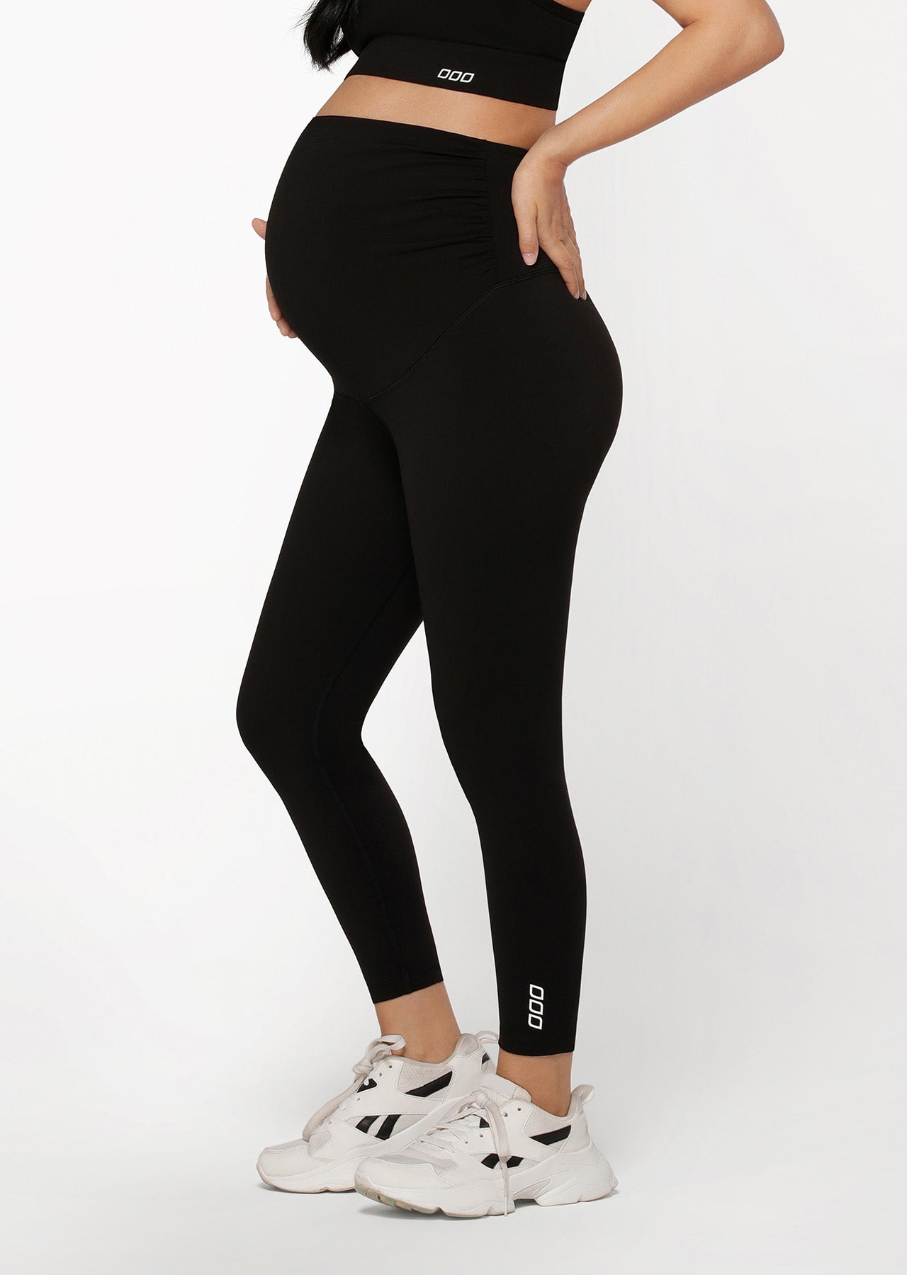 Lorna Jane Full Coverage Maternity Ankle Biter Leggings - Black