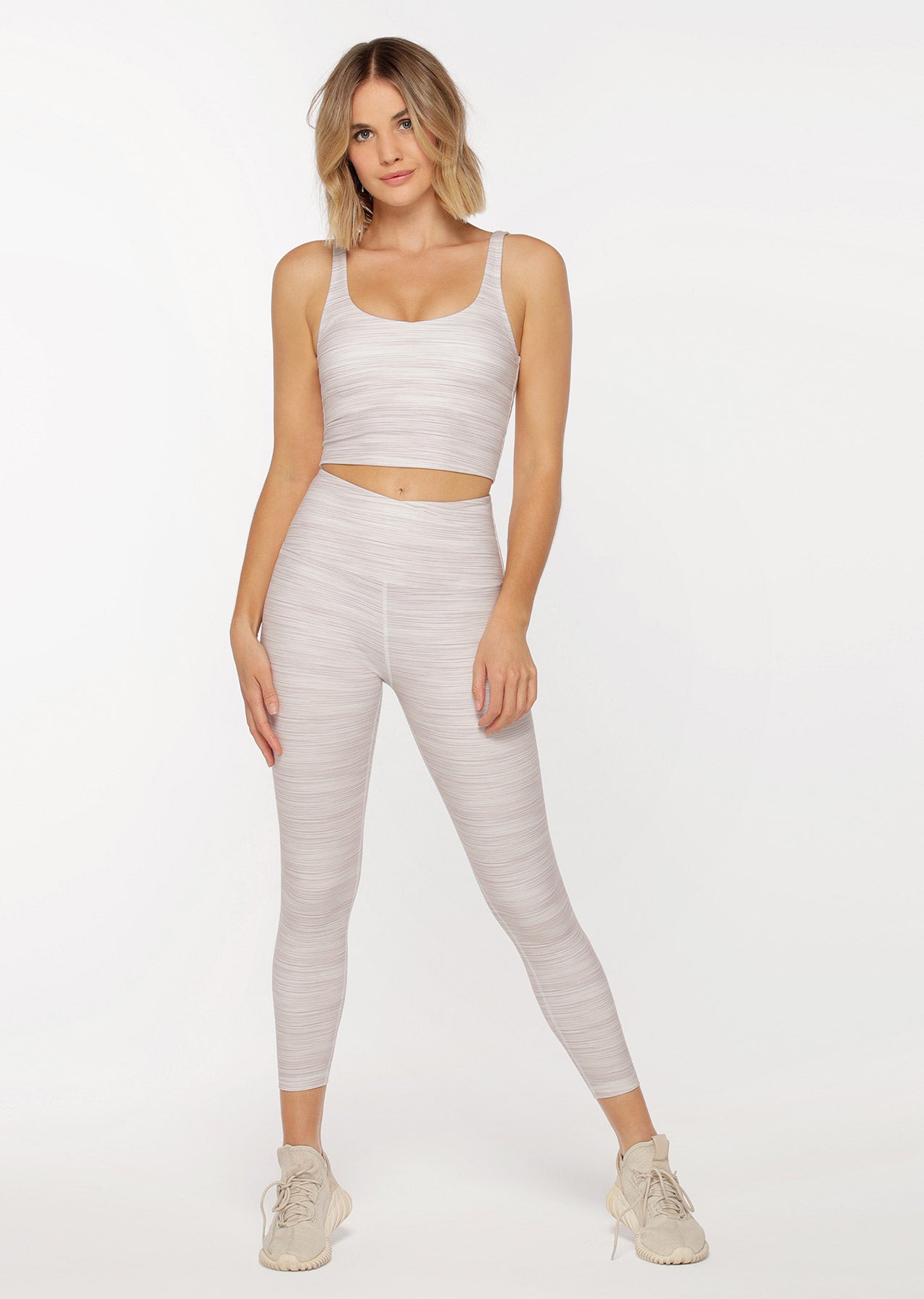 Lorna Jane Full Potential Active Tank/Bra Combo - Micro Space Dye Print