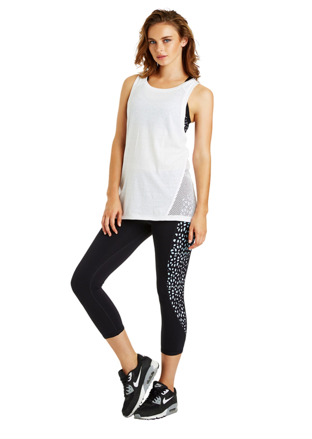 Lorna Jane Gemma Casual Tank - White