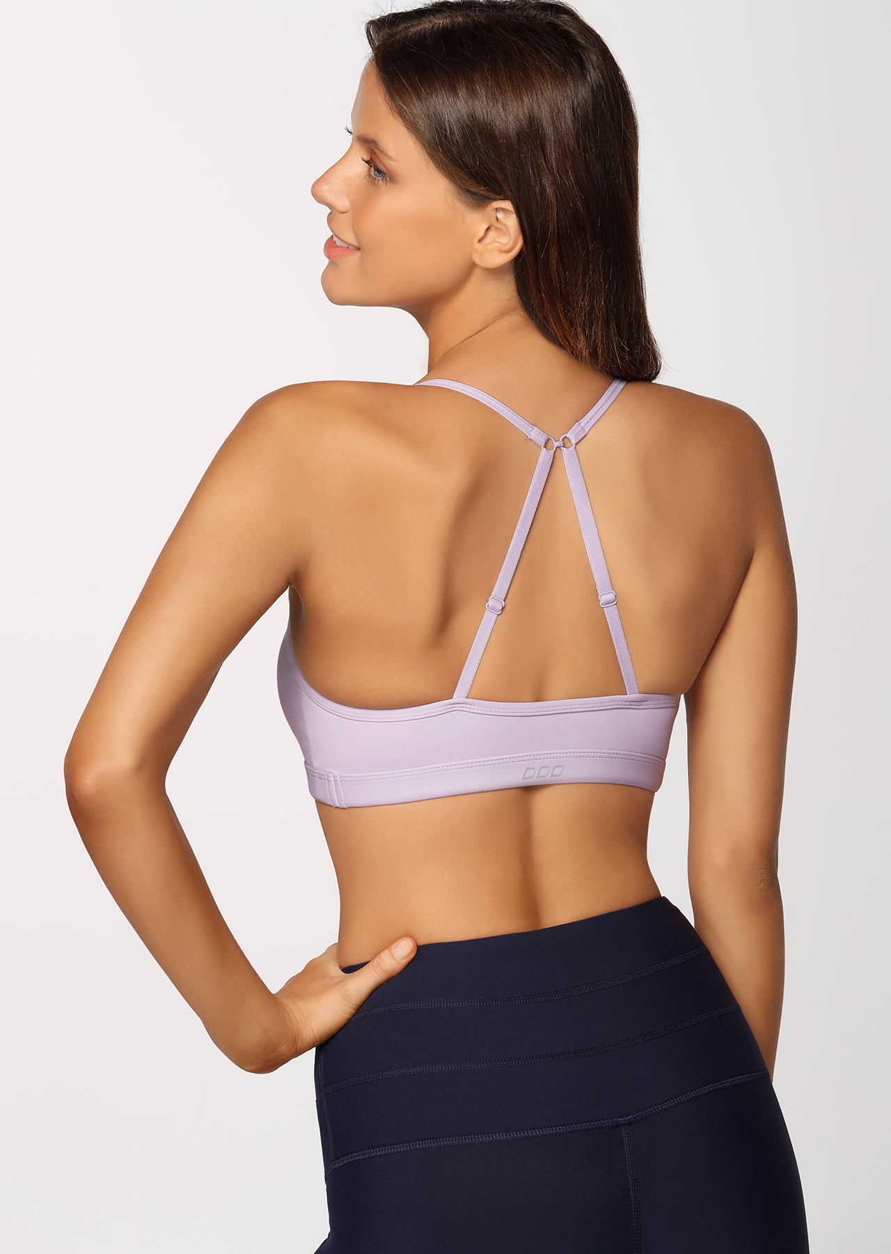 Lorna Jane Gentle Twist Sports Bra - Lilac Mist