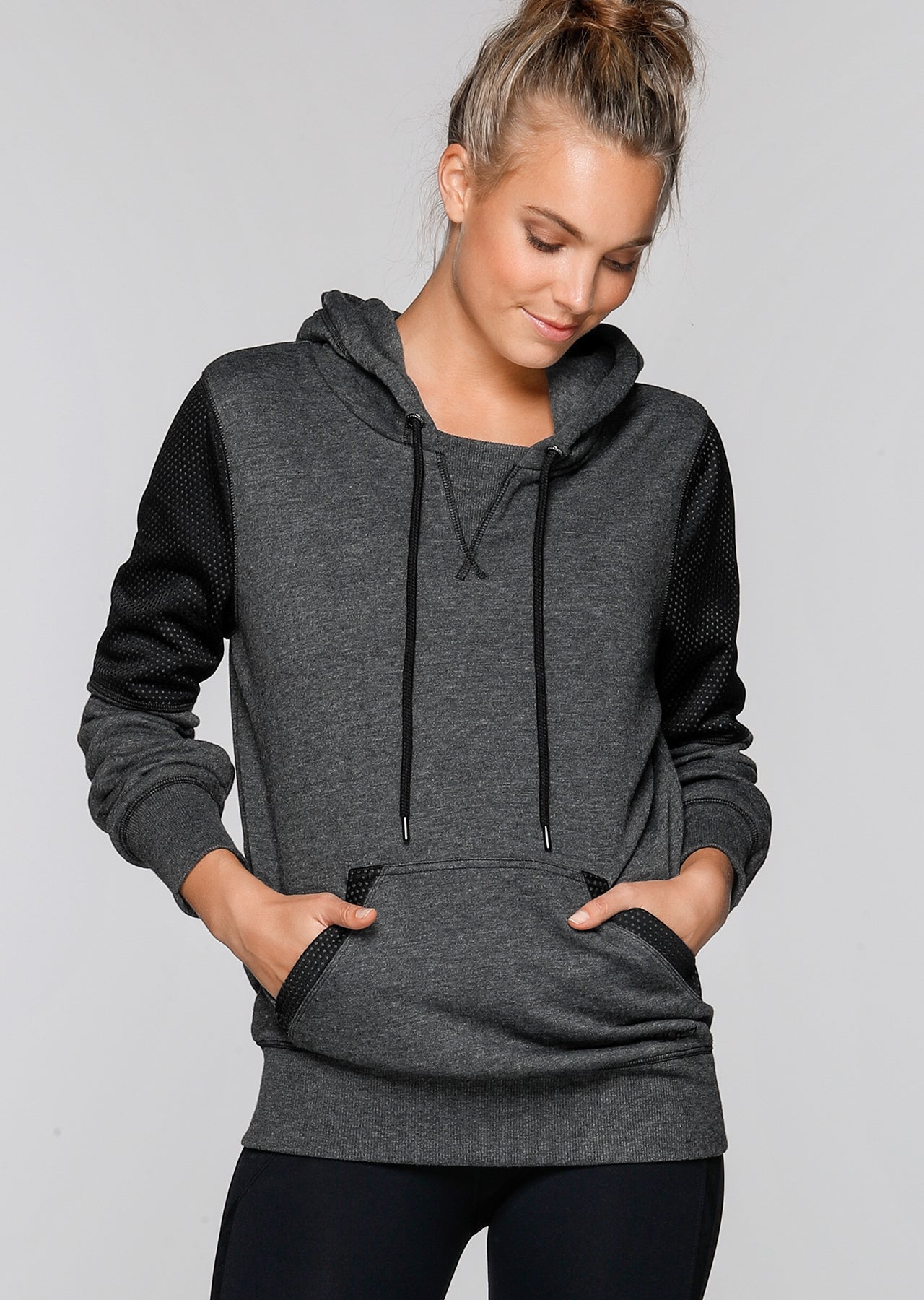 Lorna Jane Get Cozy Hoodie - Black Marl