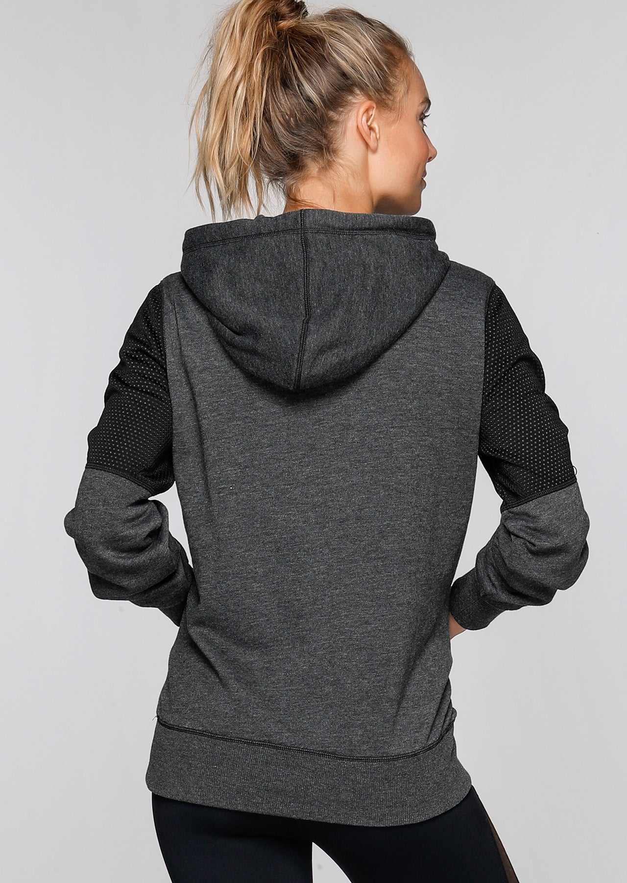 Lorna Jane Get Cozy Hoodie - Black Marl