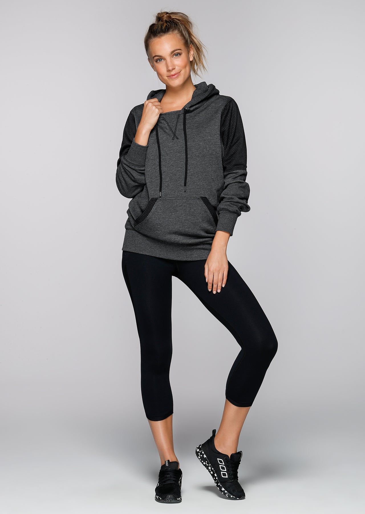 Lorna Jane Get Cozy Hoodie - Black Marl