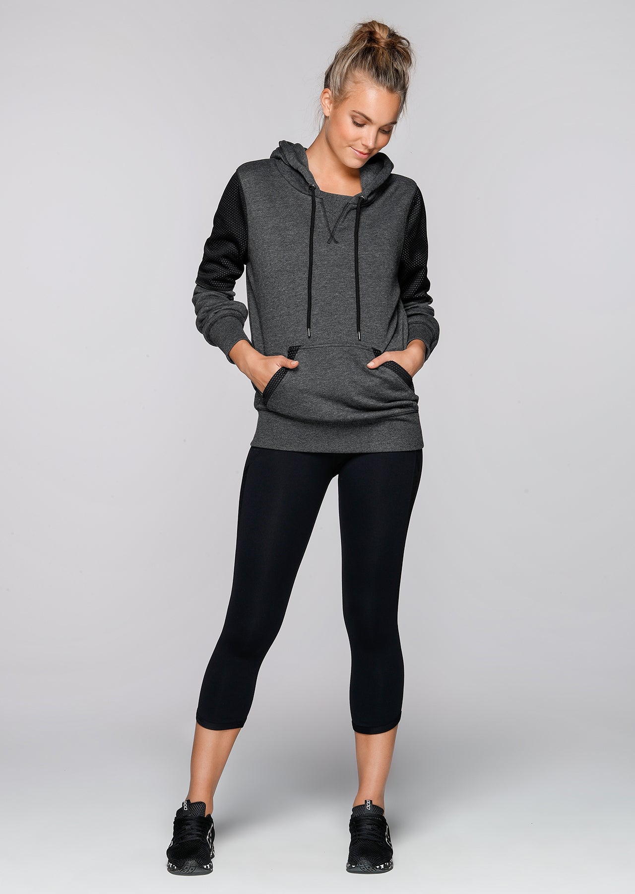 Lorna Jane Get Cozy Hoodie - Black Marl