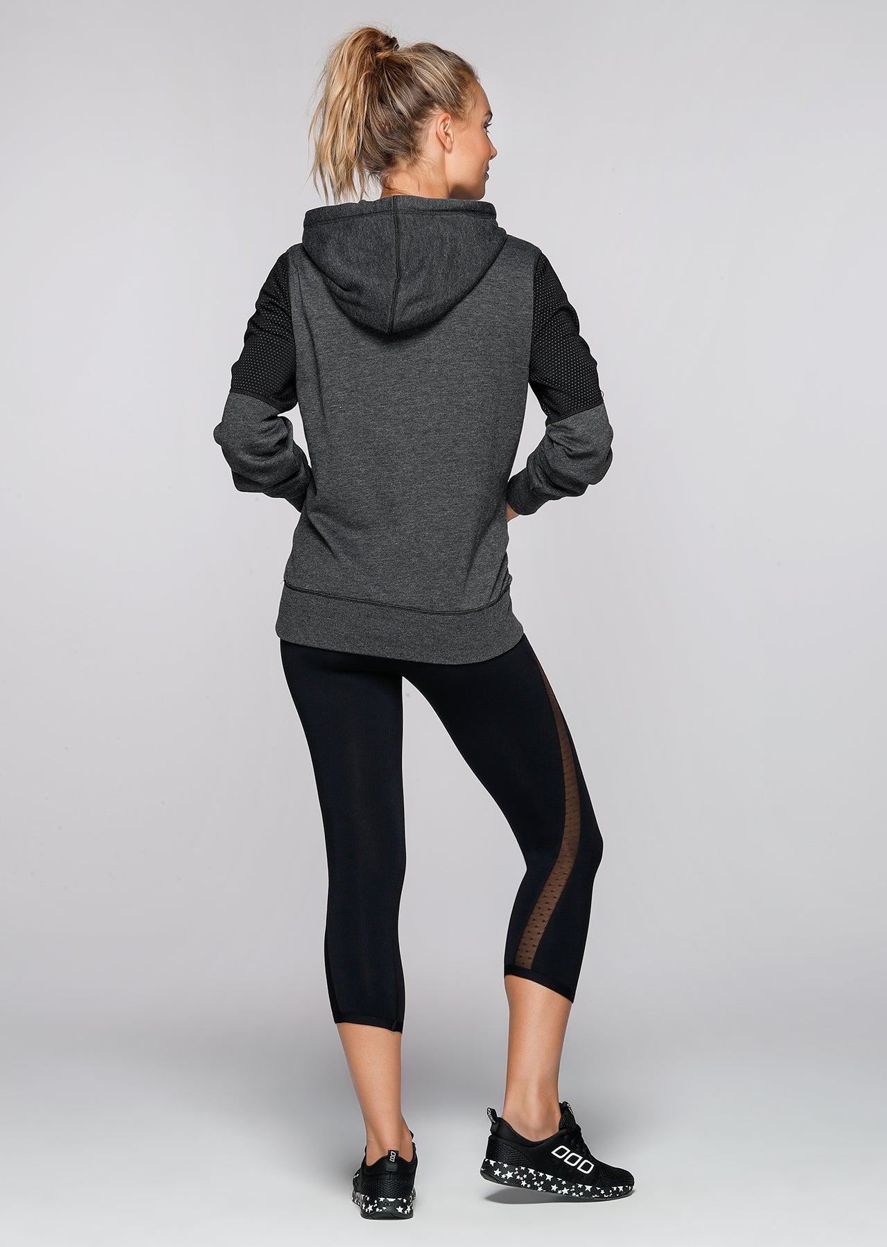 Lorna Jane Get Cozy Hoodie - Black Marl