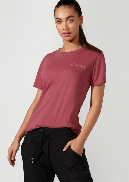 Lorna Jane Girls Unite Tee - Raspberry Sorbet