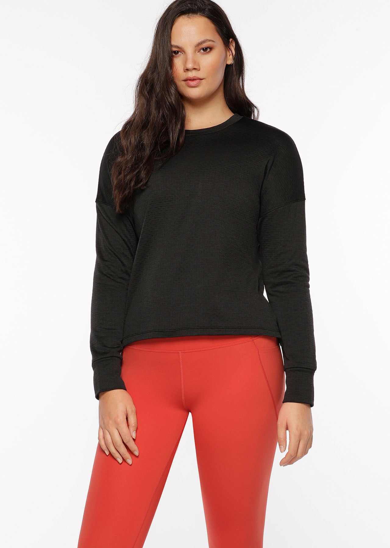 Lorna Jane Give Me Warmth Thermal Long Sleeve Top - Black