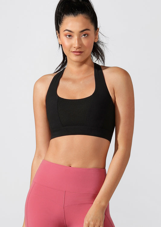 Lorna Jane Glamour Girl Sports Bra - Black