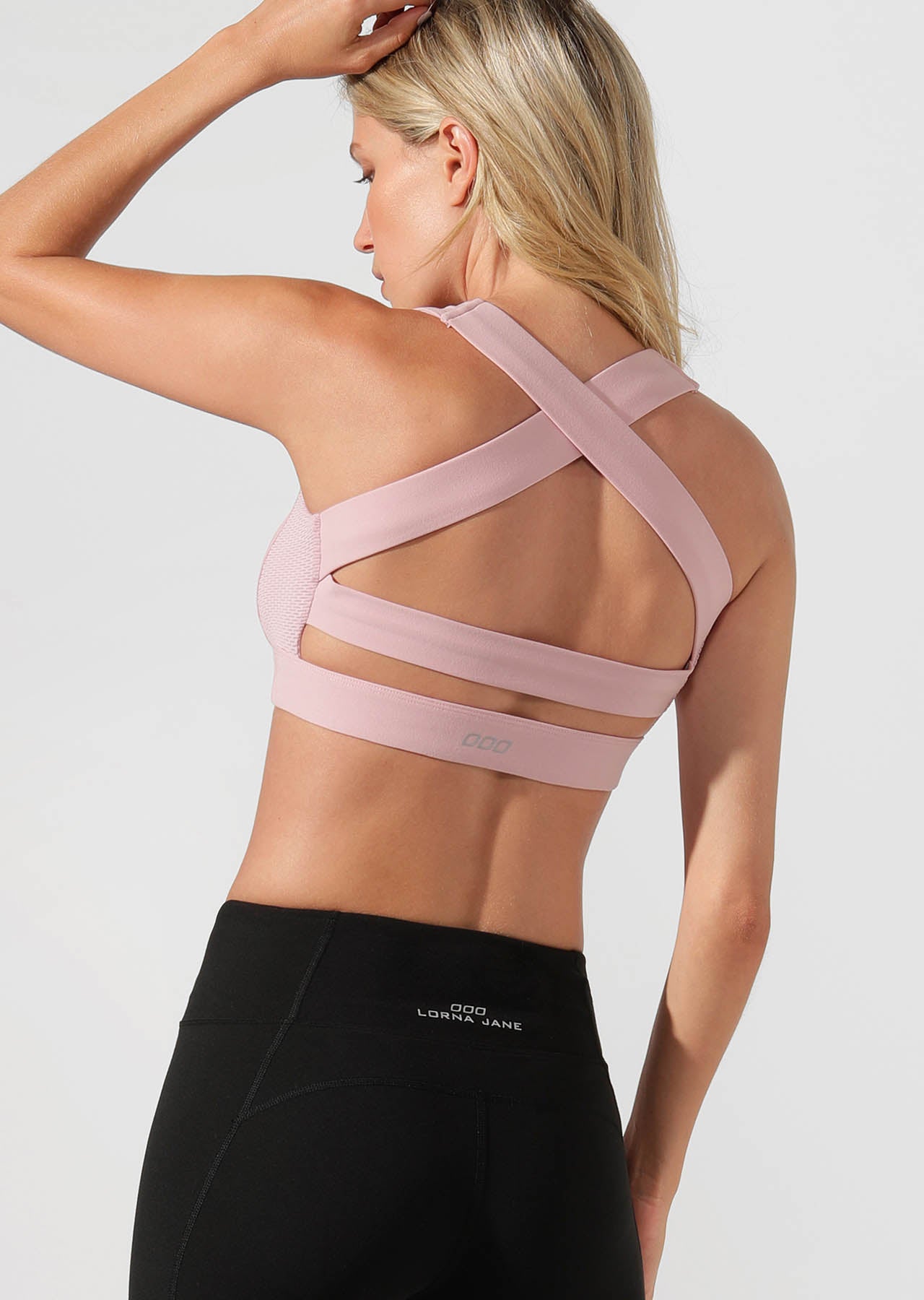 Lorna Jane Glamour Girl Sports Bra - Dusty Rose