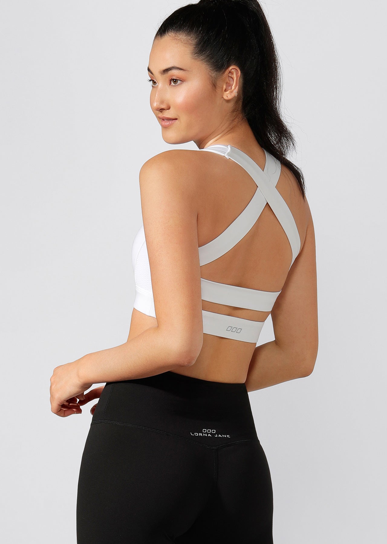 Lorna Jane Glamour Girl Sports Bra - White