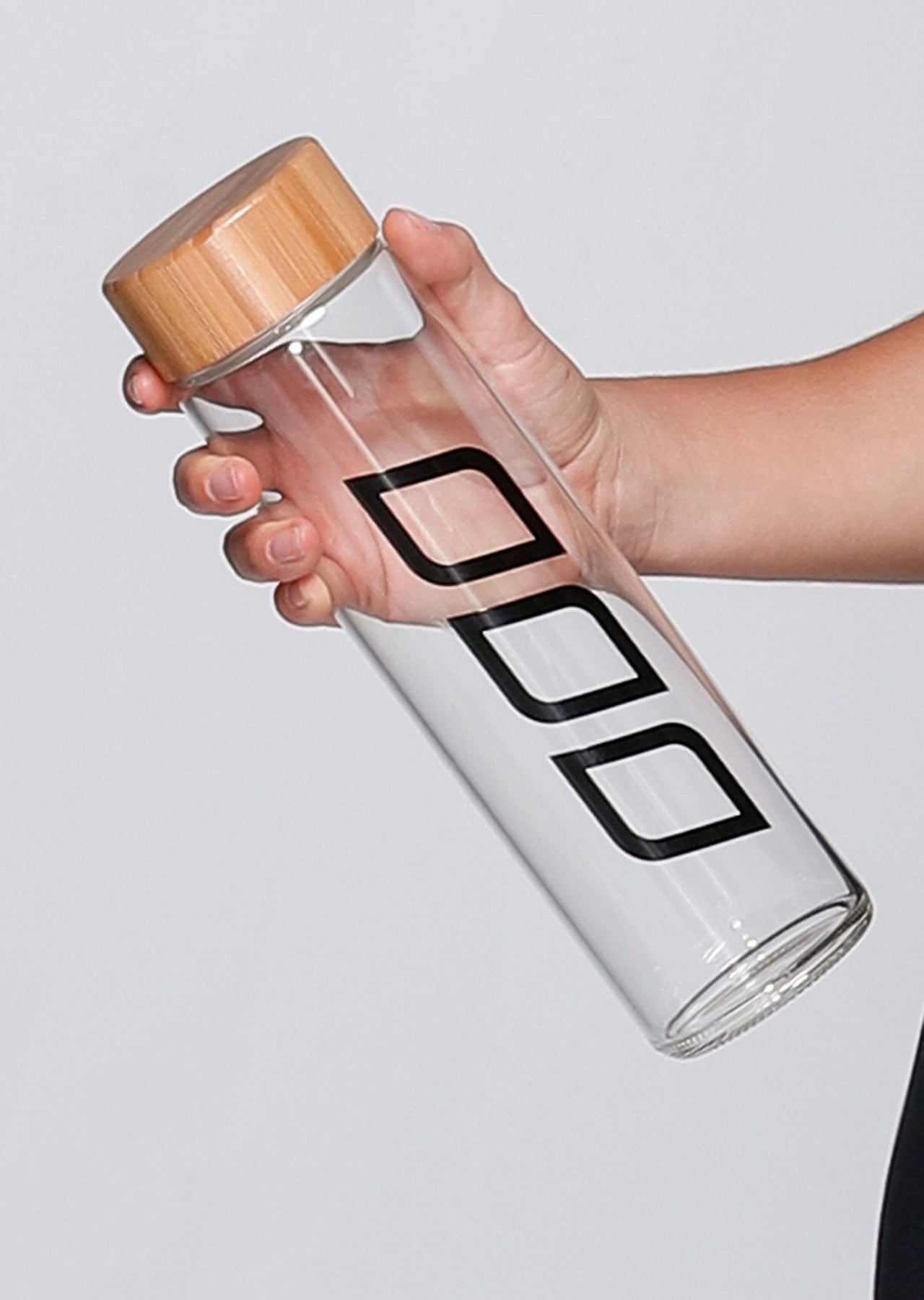 Lorna Jane Glass Water Bottle - Clear Glass