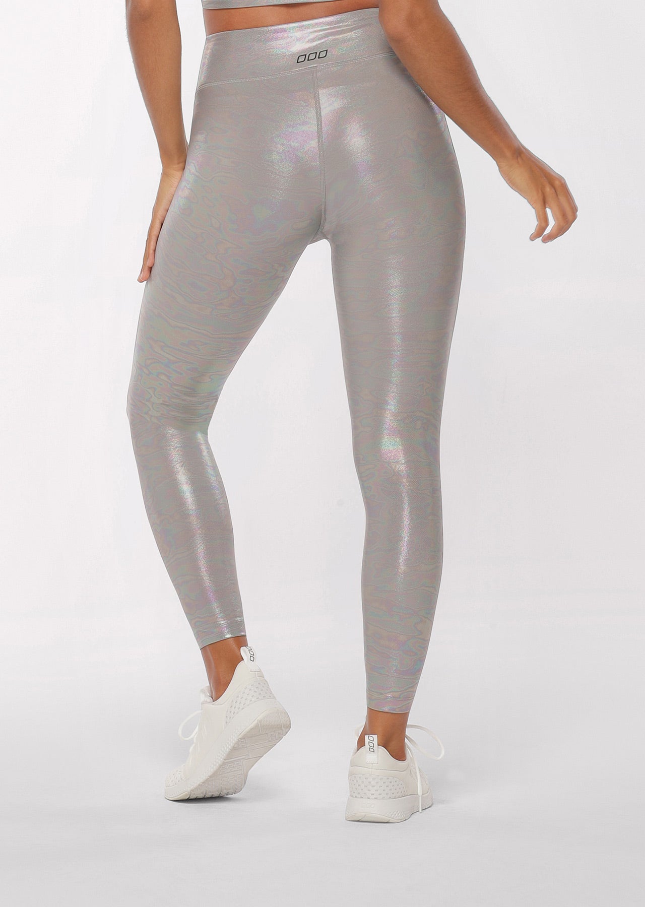 Lorna Jane Gloss Ankle Biter Leggings - Nu Grey