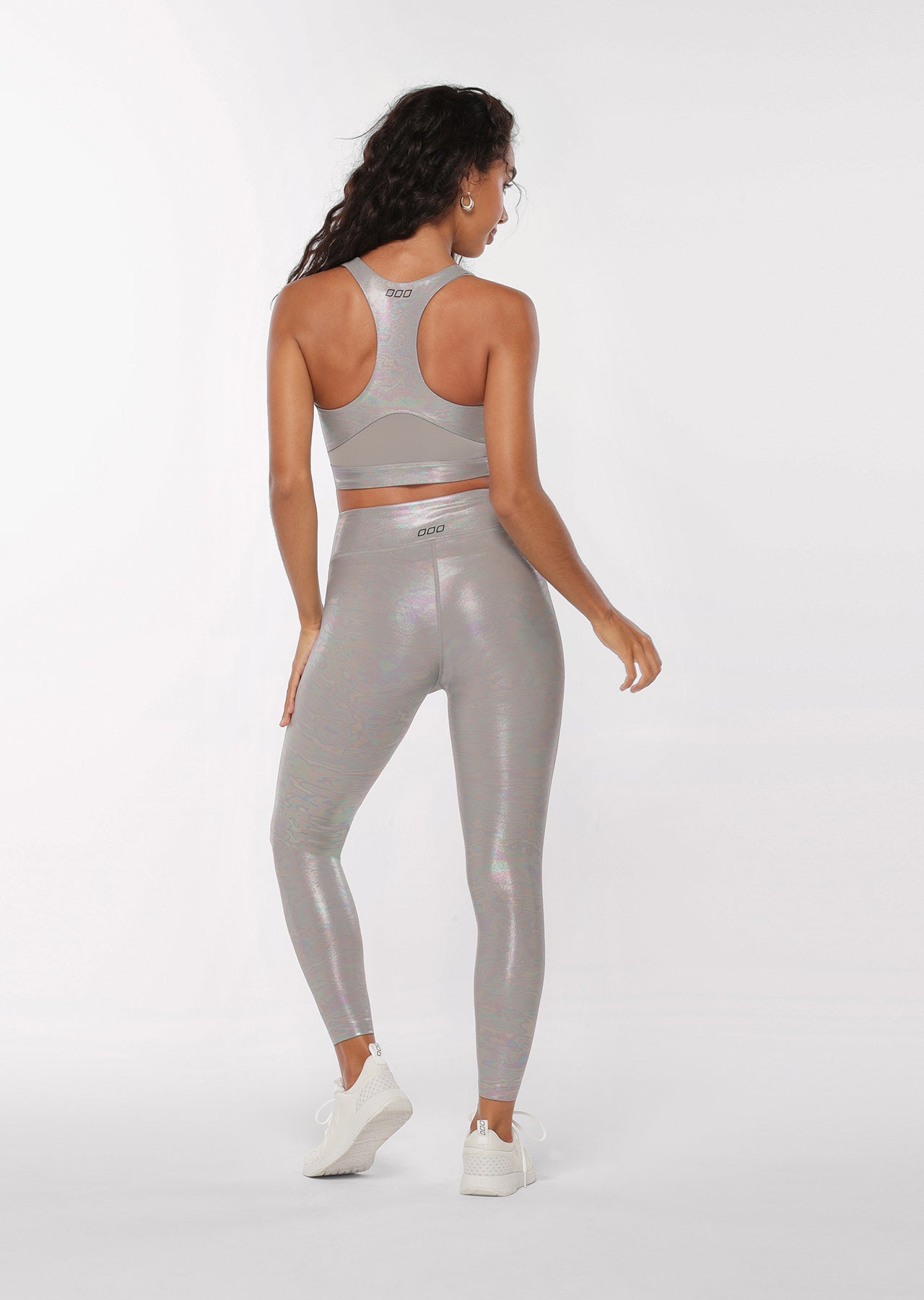 Lorna Jane Gloss Ankle Biter Leggings - Nu Grey