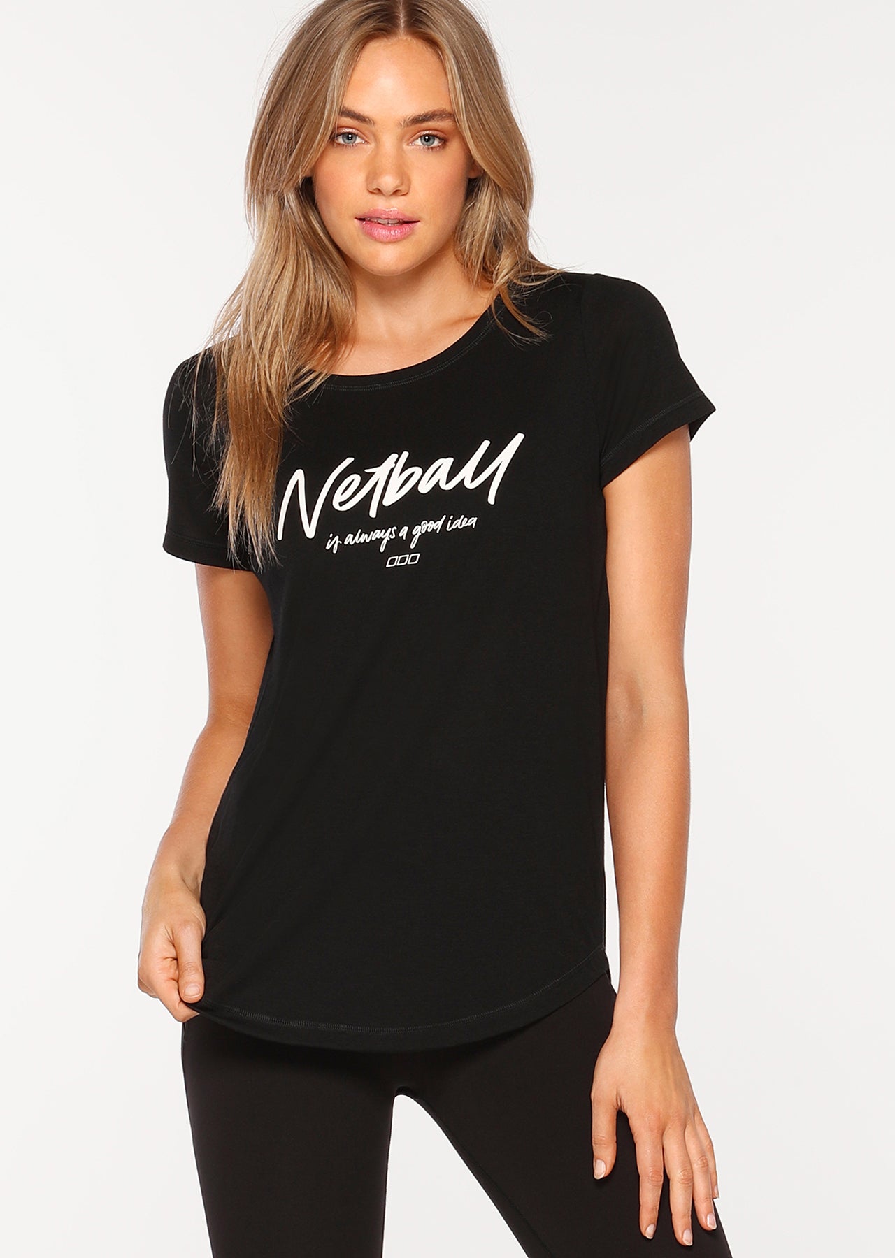 Lorna Jane Good idea Tee - Black