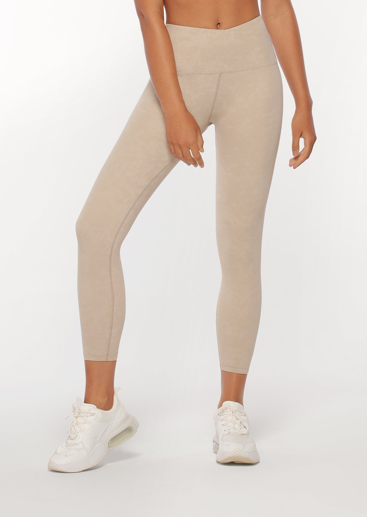 Lorna Jane Graceful Ankle Biter Leggings - Off White