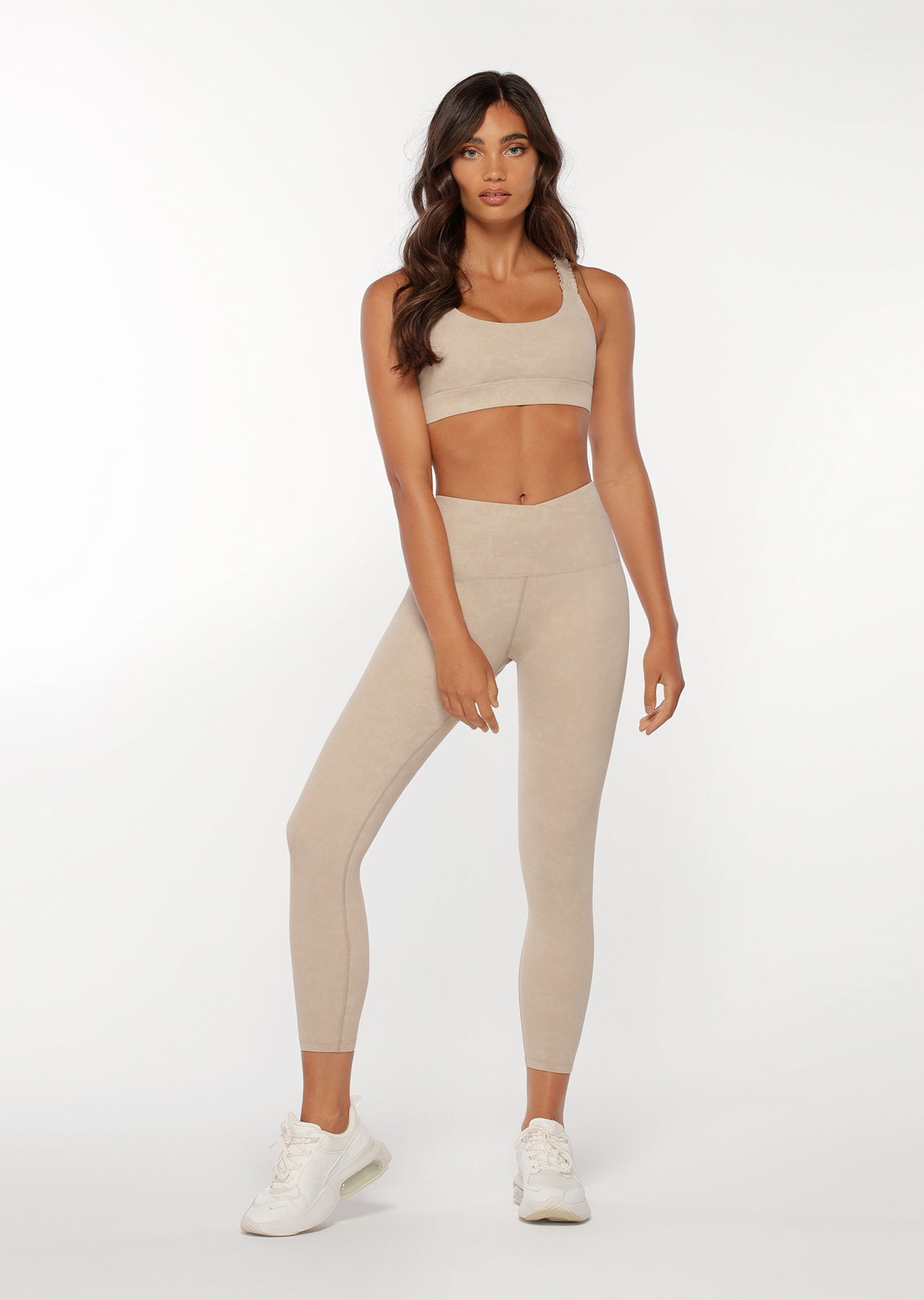 Lorna Jane Graceful Ankle Biter Leggings - Off White