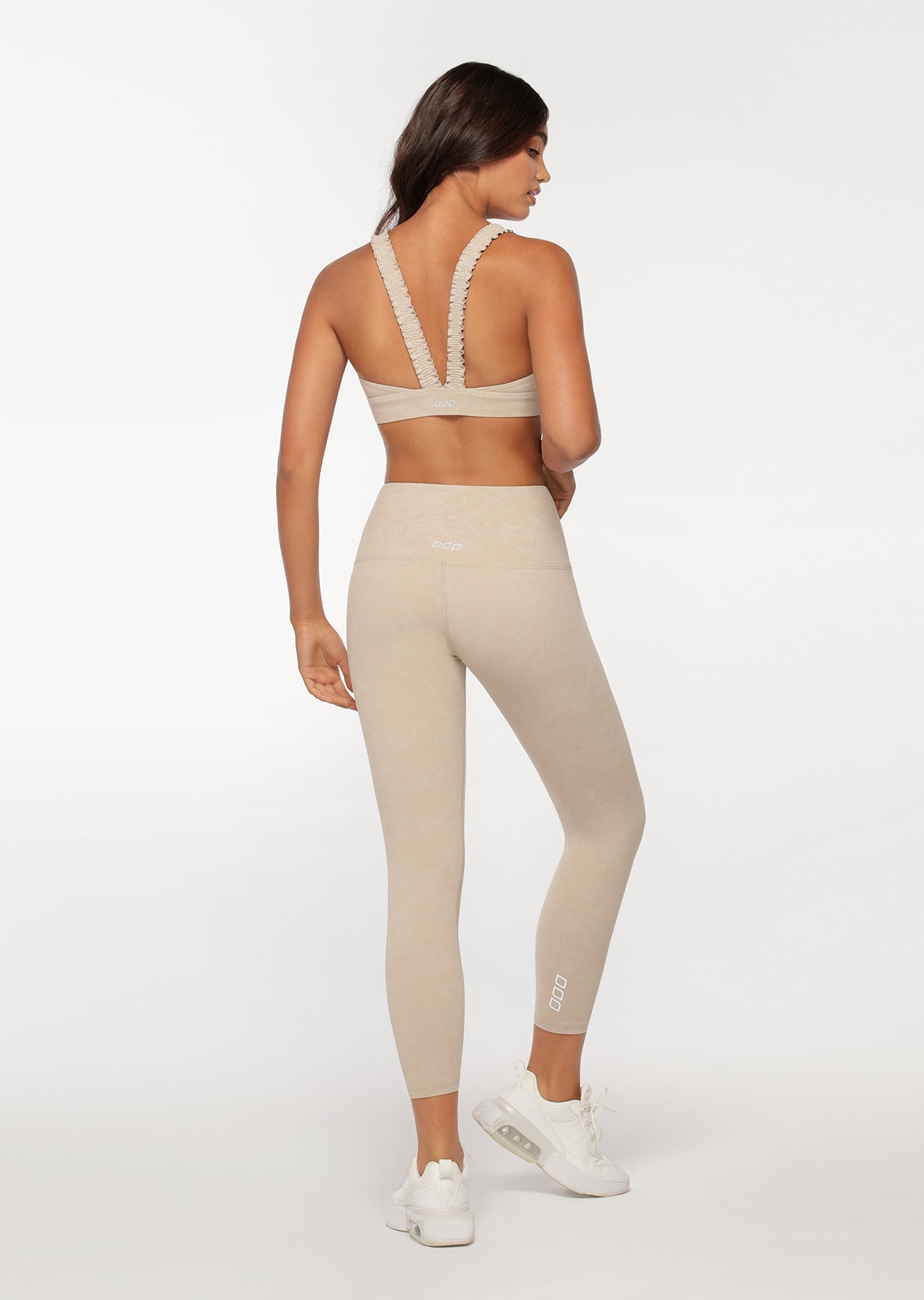 Lorna Jane Graceful Ankle Biter Leggings - Off White