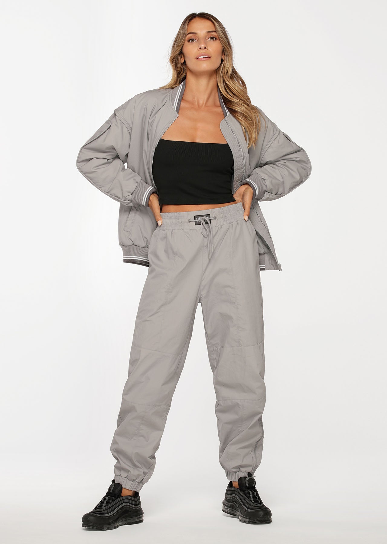 Lorna Jane Grand Slam Bomber Jacket - Nu Grey