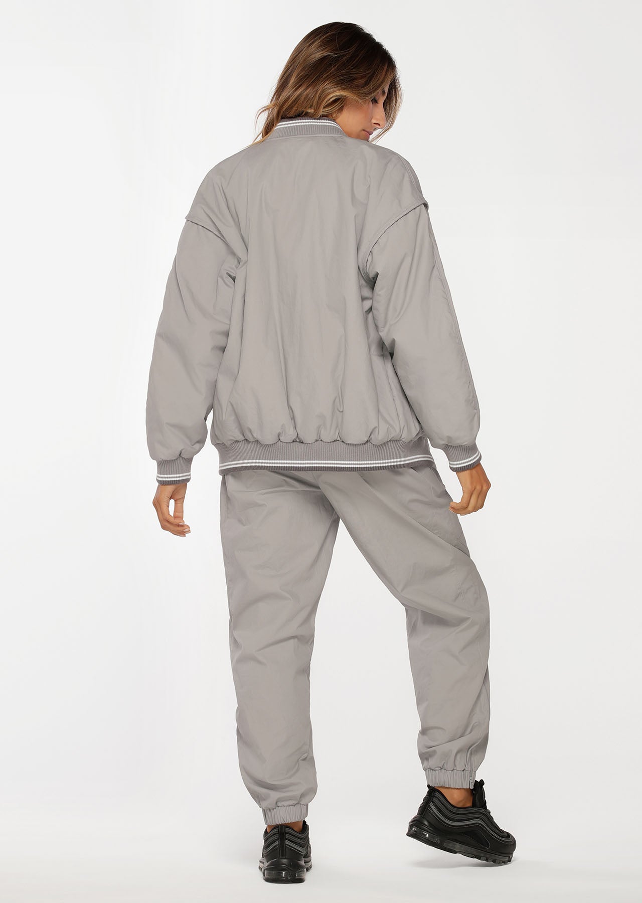 Lorna Jane Grand Slam Bomber Jacket - Nu Grey