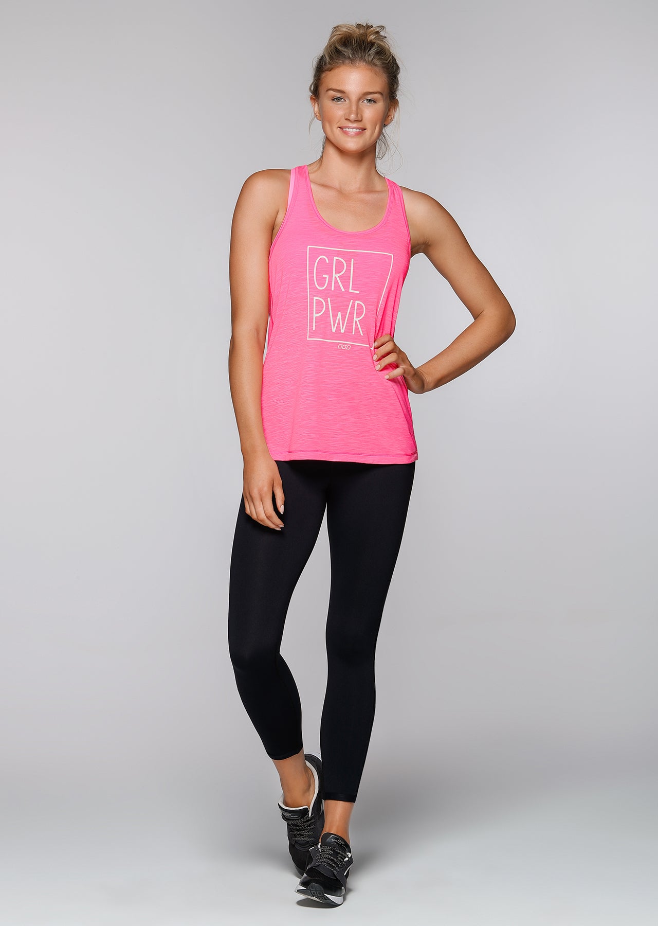 Lorna Jane Grl Pwr Tank - Hyper Pink