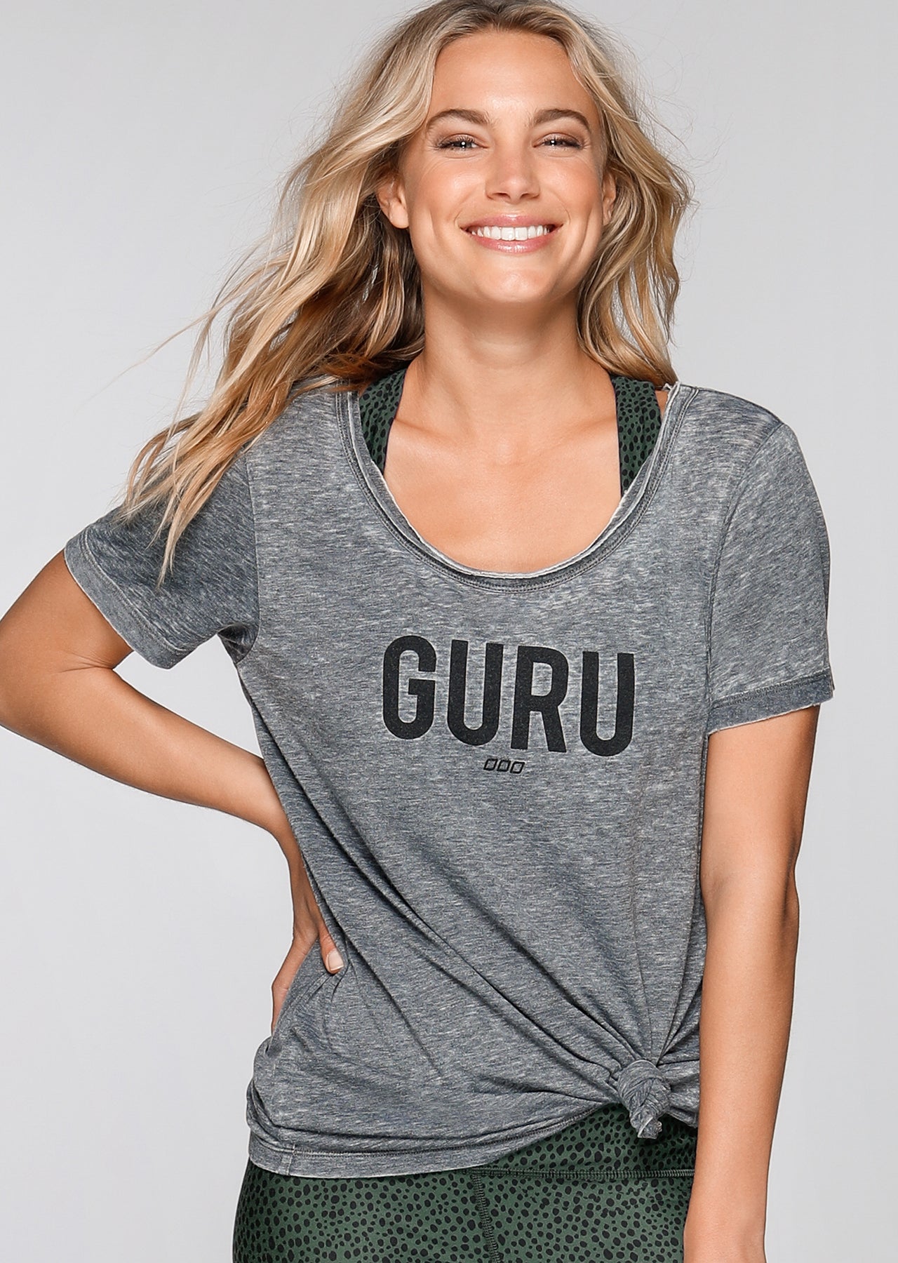 Lorna Jane Guru S/Slv Tee - Black