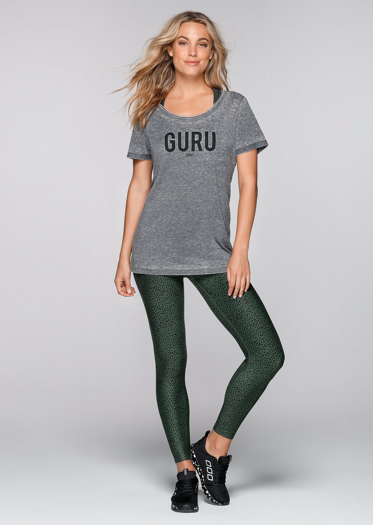 Lorna Jane Guru S/Slv Tee - Black