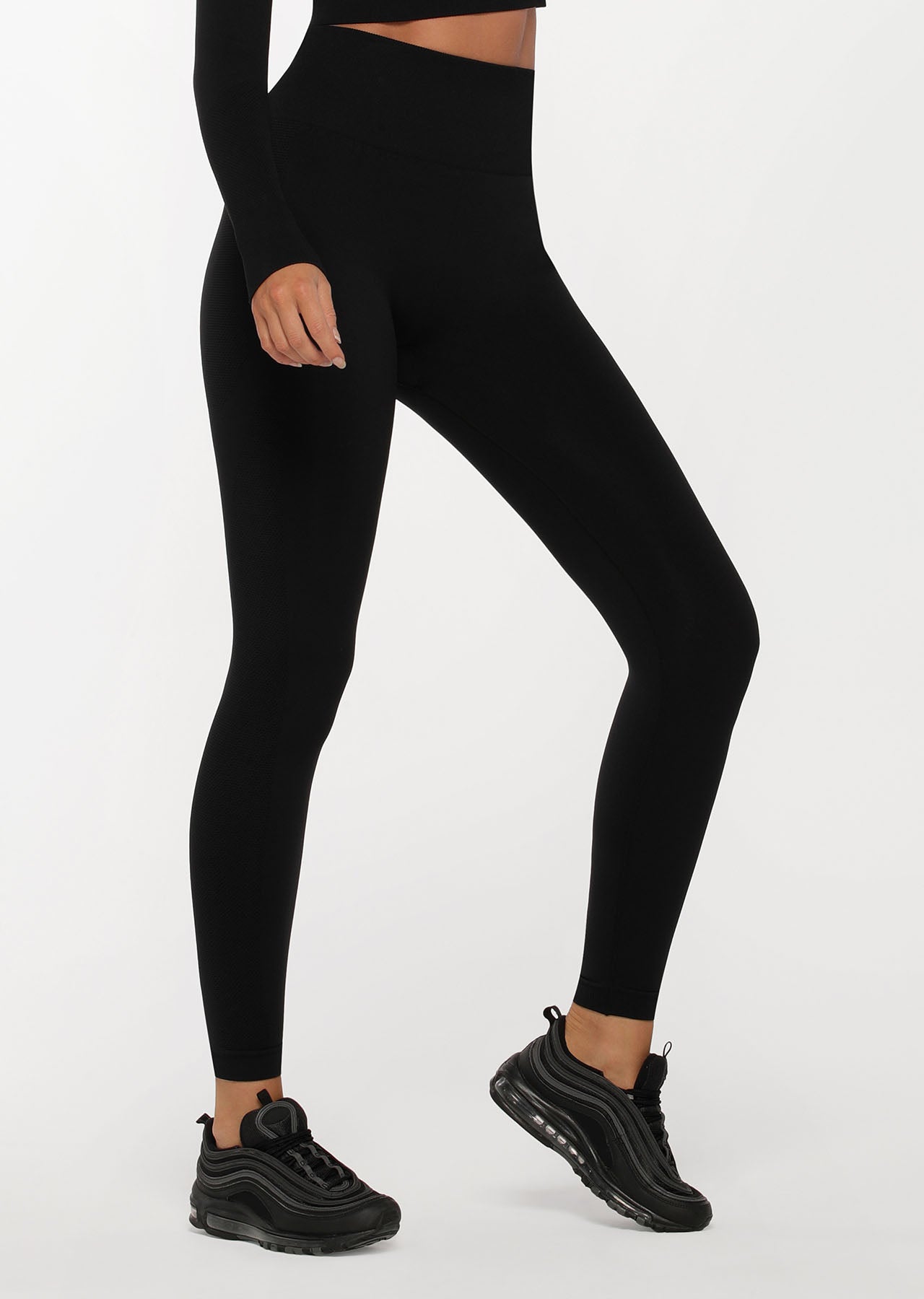 Lorna Jane Gym Bunny Seamless Full Length Tight - Black