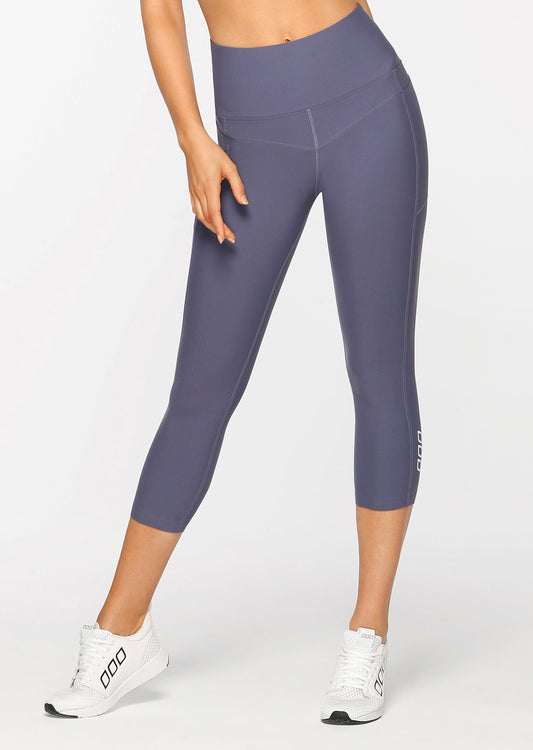 Lorna Jane Gym Ultimate Support 7/8 Tight - Ocean Grey